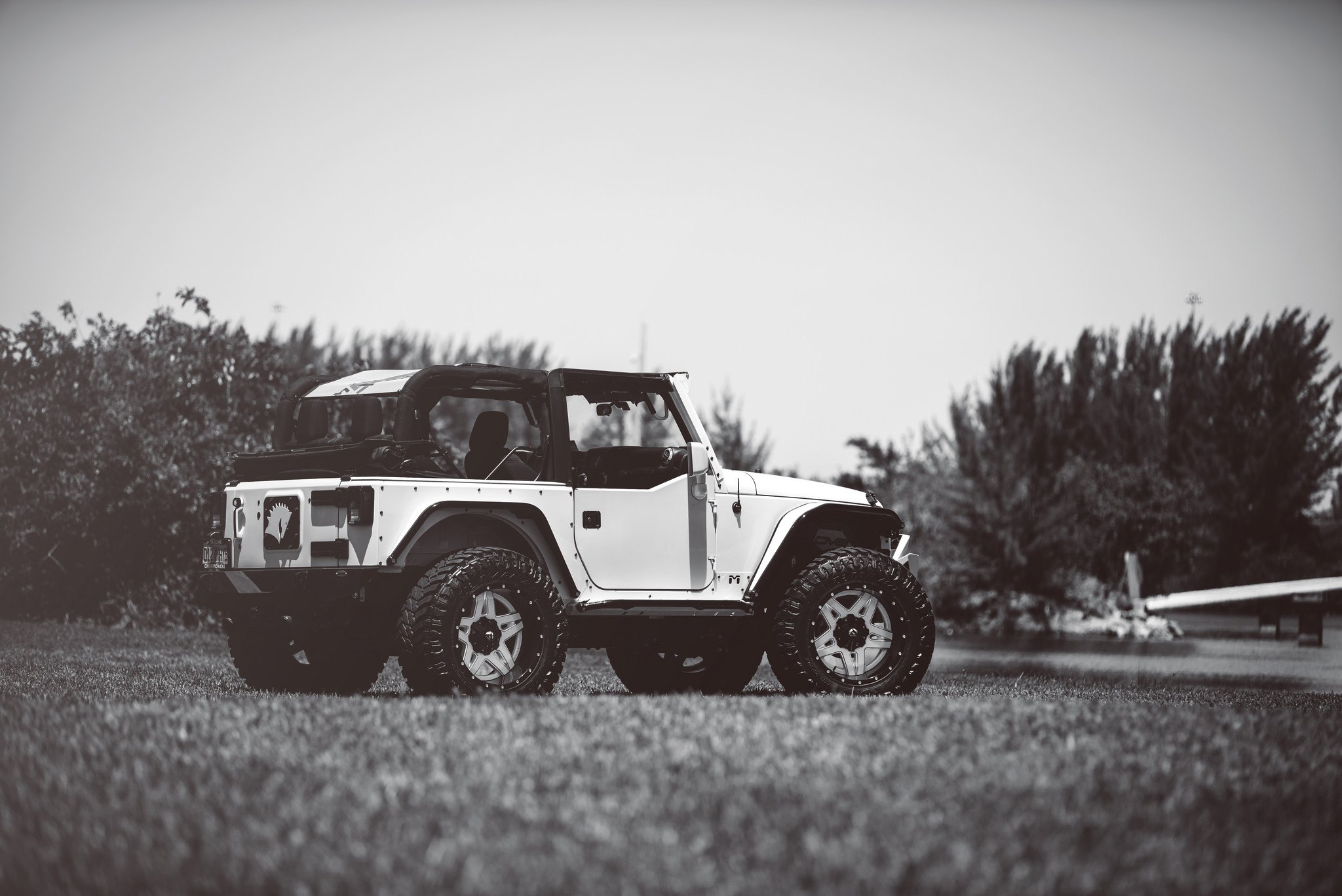 White Jeep Wrangler Custom Fender Flares - Photo by Fuel Offroad