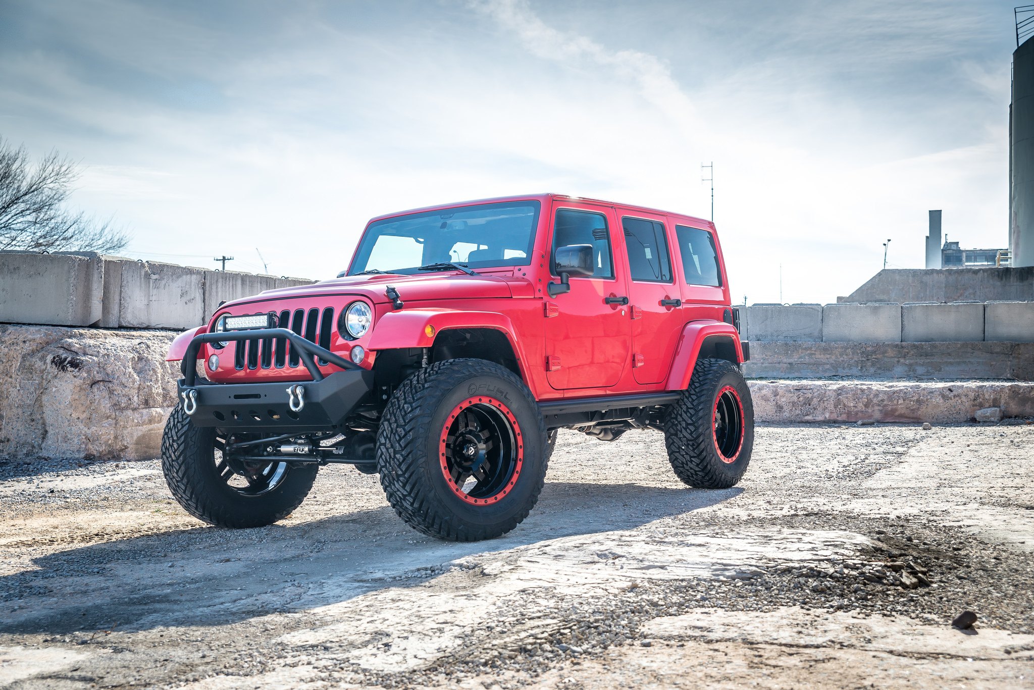 Red Rock - Mind-boggling Jeep Wrangler On Fuel Beadlock Wheels —   Gallery