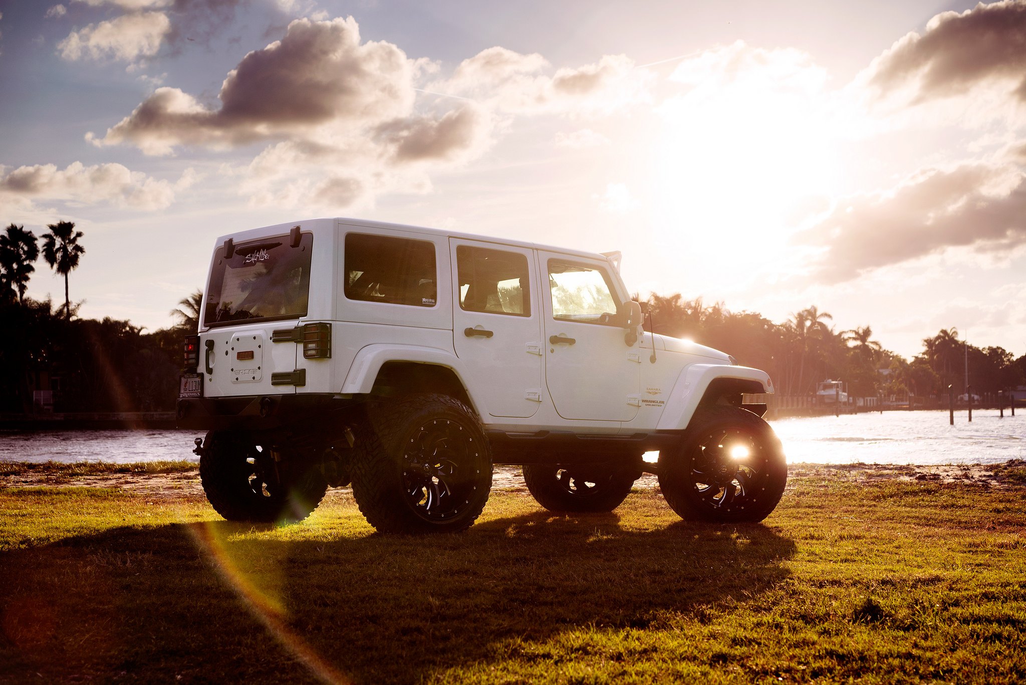 OE Style Fender Flares on White Jeep Wrangler - Photo by Fuel Offroad