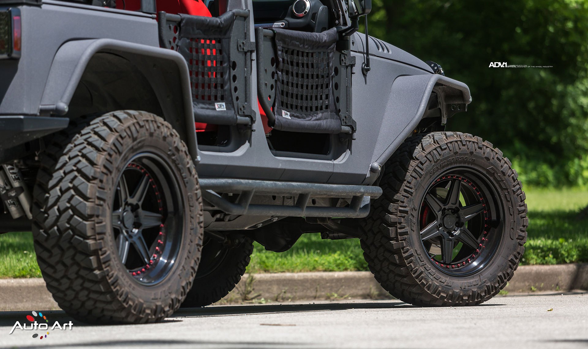 Gray Jeep Wrangler with Wide Fender Flares - Photo by ADV.1