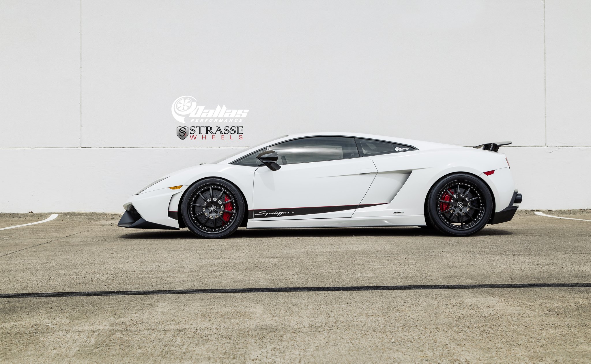 Custom White Lamborghini Gallardo Side Scoops - Photo by Strasse Forged
