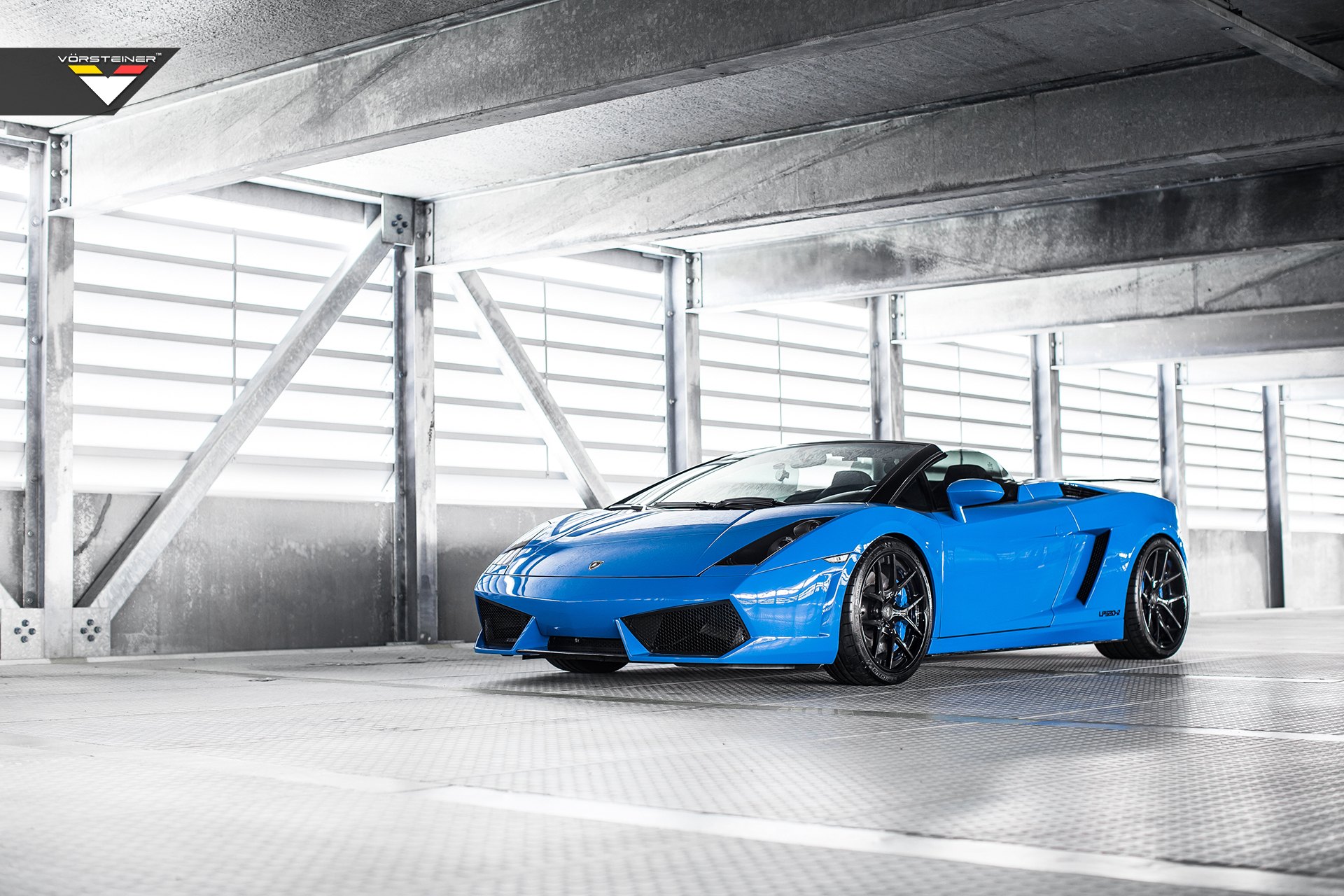 Custom Blue Convertible Lamborghini Gallardo - Photo by Vorstiner