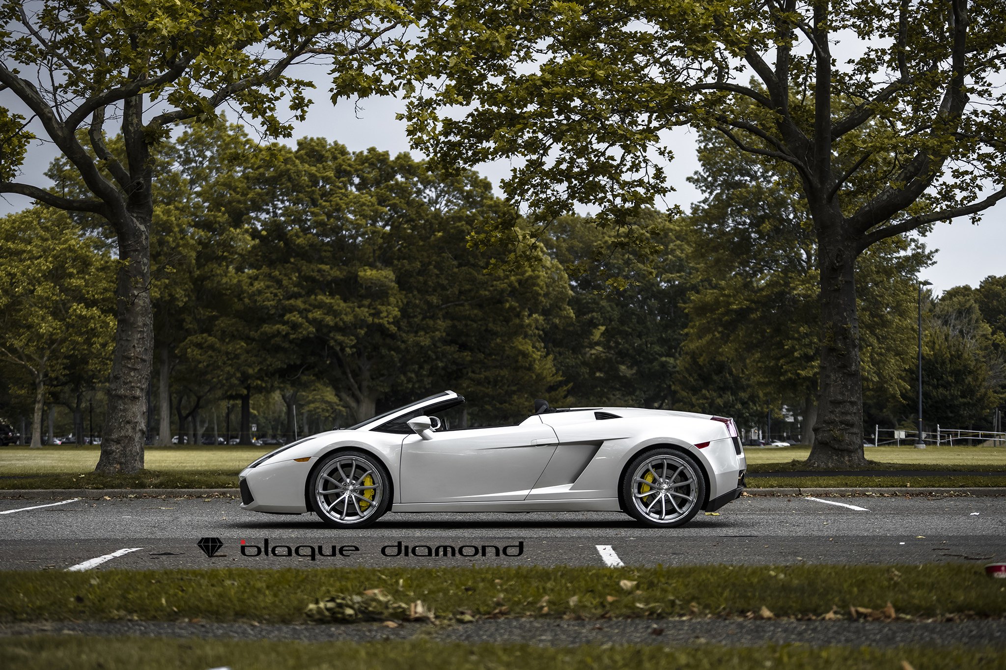 Custom Gray Convertible Lamborghini Gallardo Side Scoops - Photo by Blaque Diamond