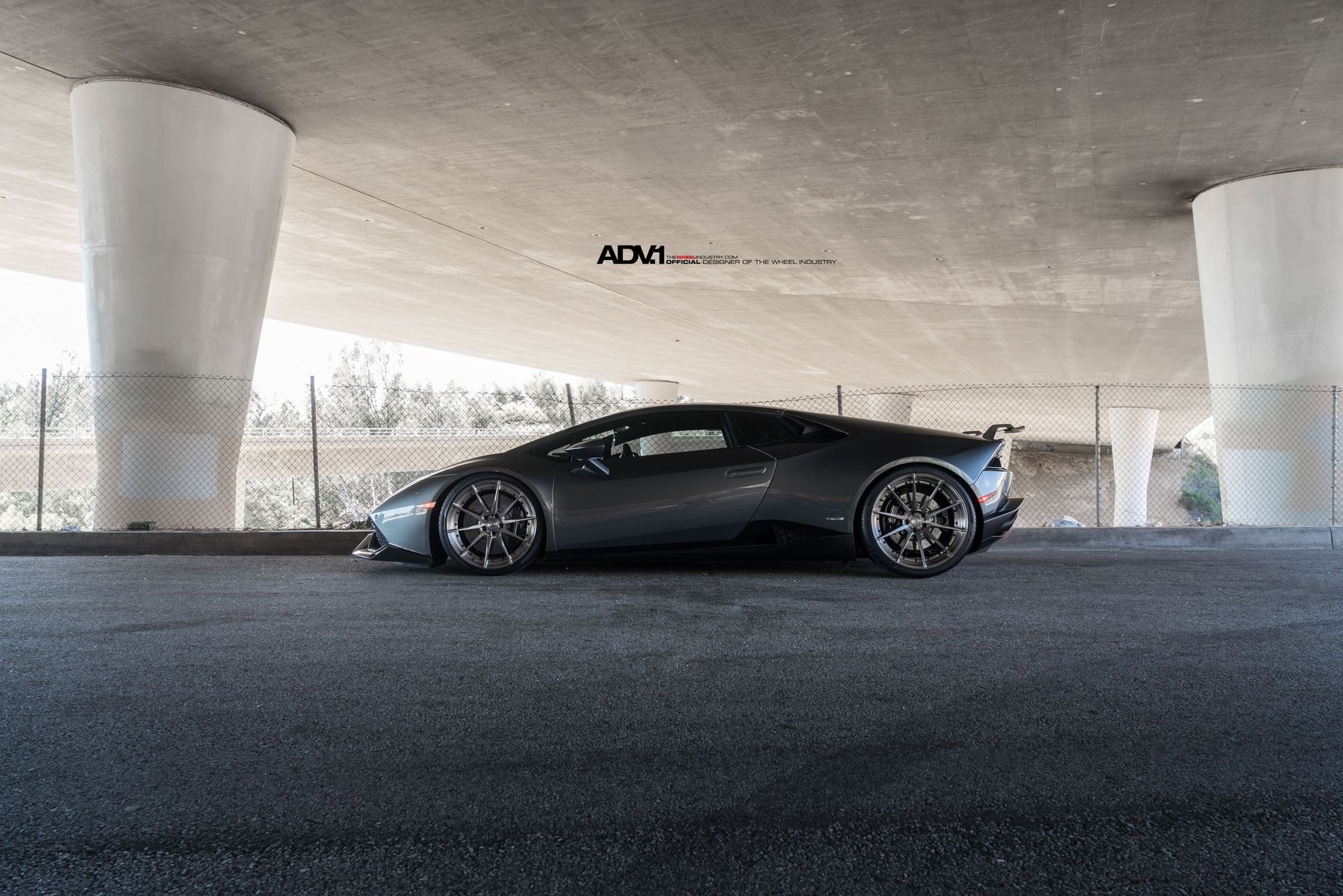 Gloss Gray Lamborghini Huracan with ADV1 Wheels - Photo by ADV.1