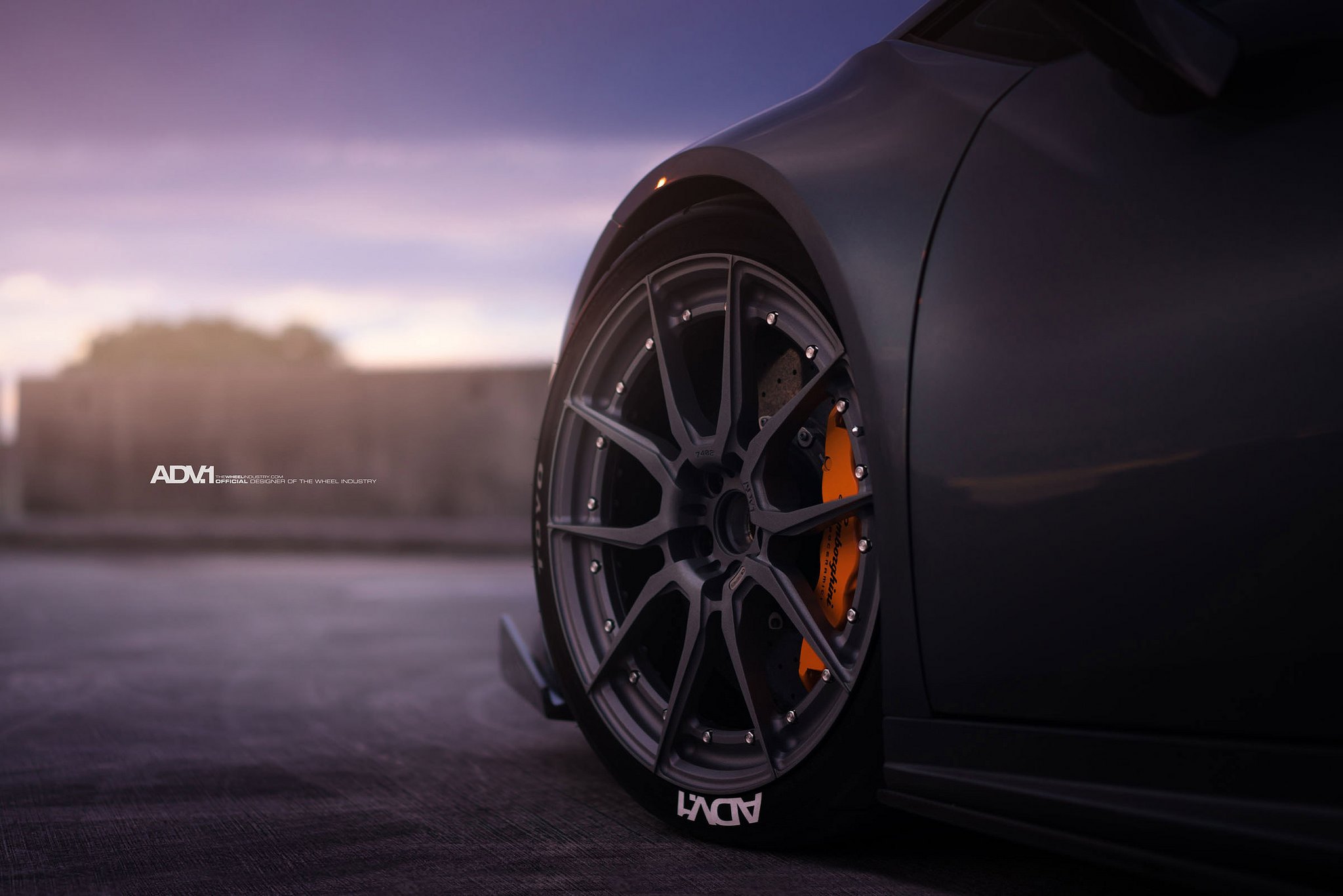 Black ADV.1 Forged Rims With Polished Bolts - Photo by ADV.1