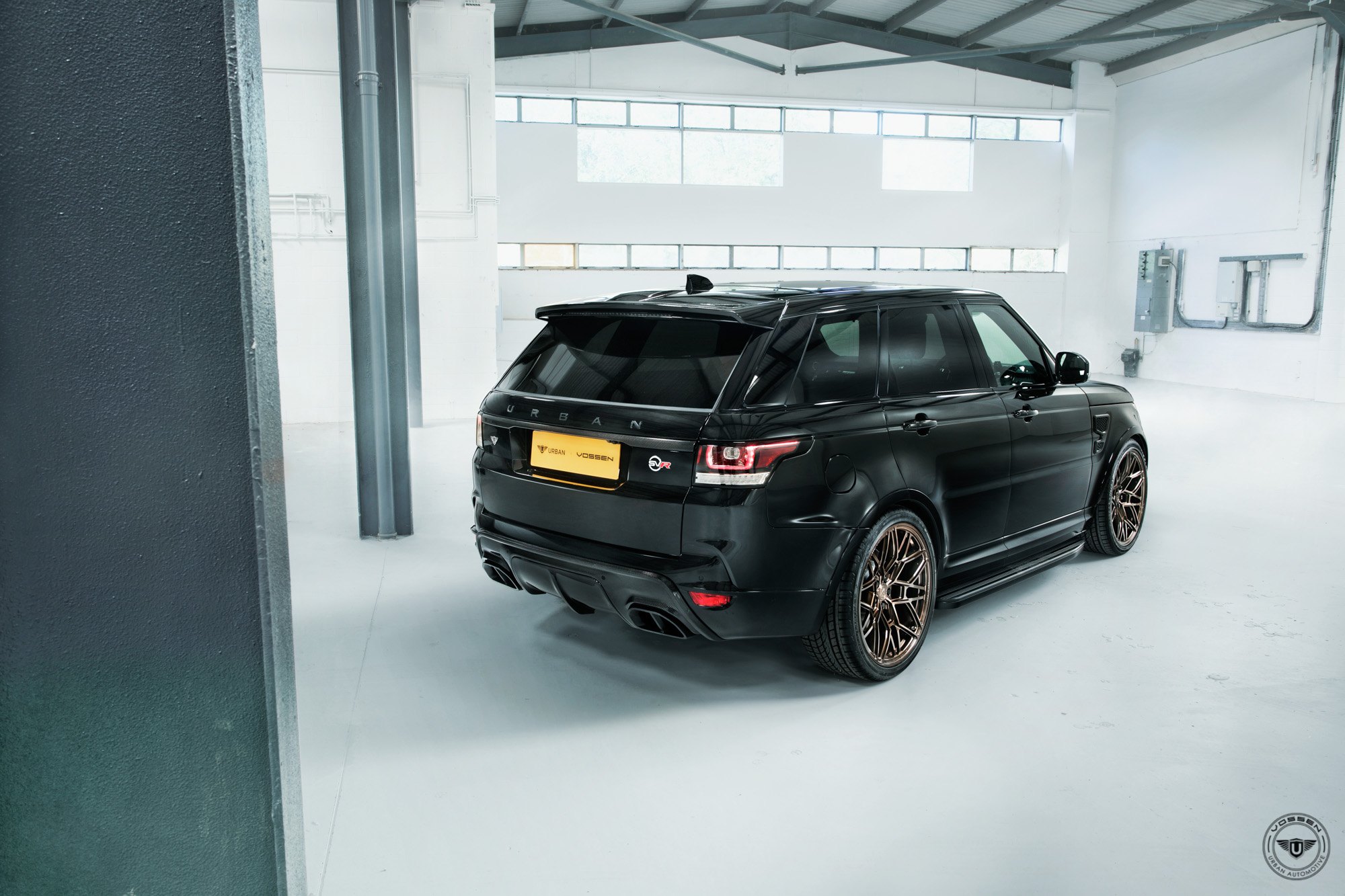 Custom Black Range Rover Sport Roofline Spoiler - Photo by Vossen