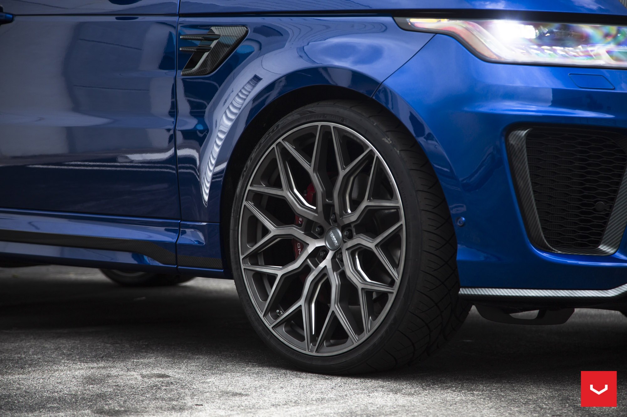 Blue Range Rover Sport with Custom Vossen Wheels - Photo by Vossen