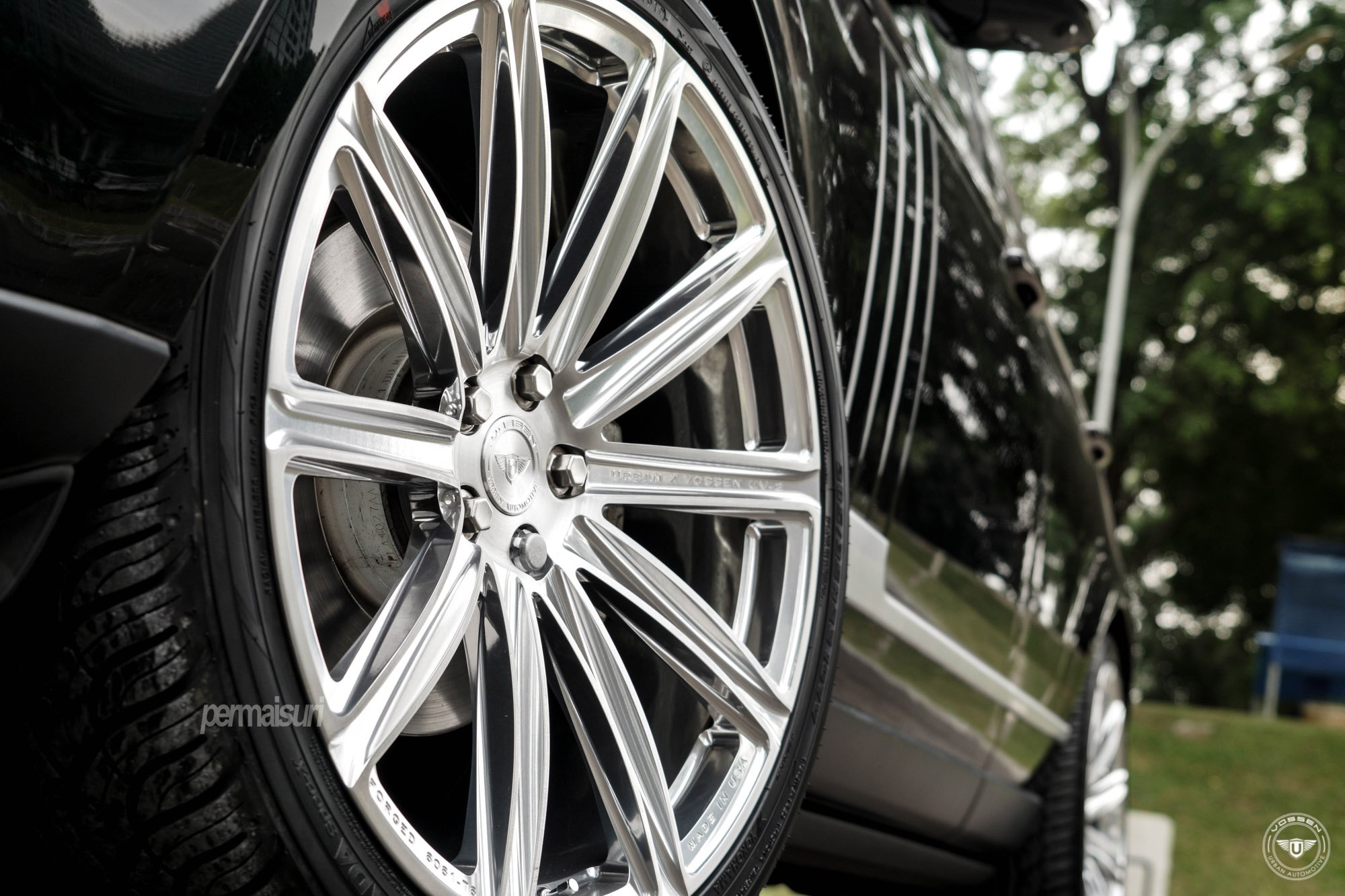 Urban Vossen Wheels on Custom Black Range Rover - Photo by Vossen