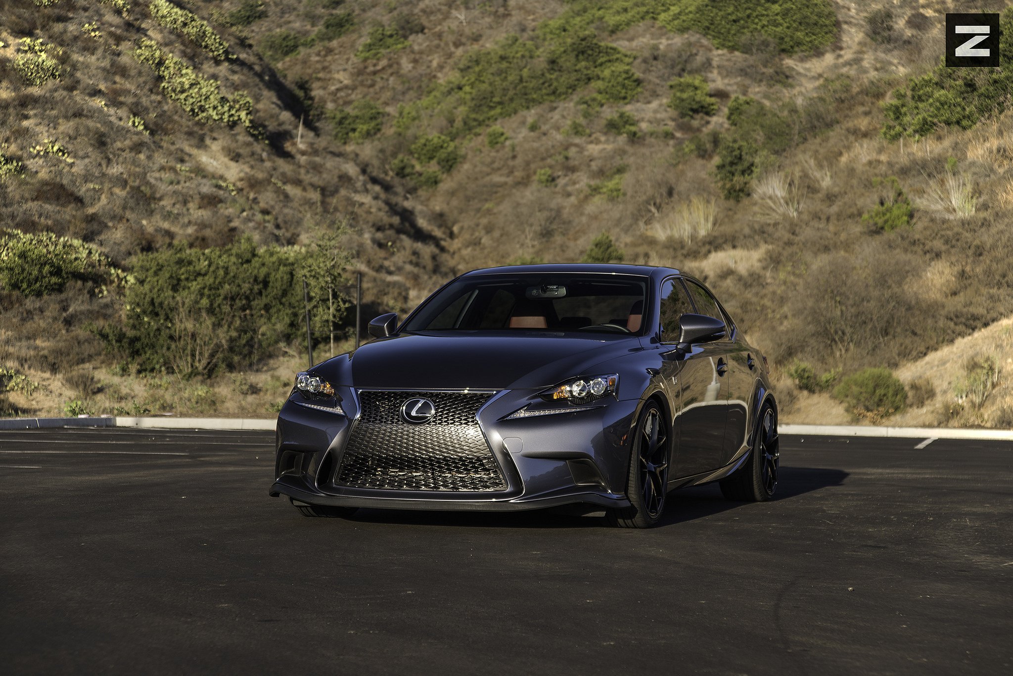 Chrome Mesh Grille on Gray Lexus IS F - Photo by Zito Wheels