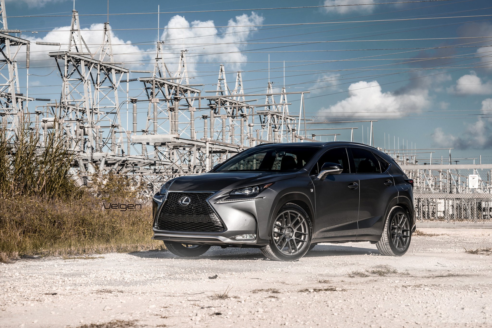 Gray Lexus NX with Aftermarket Front Bumper - Photo by Velgen