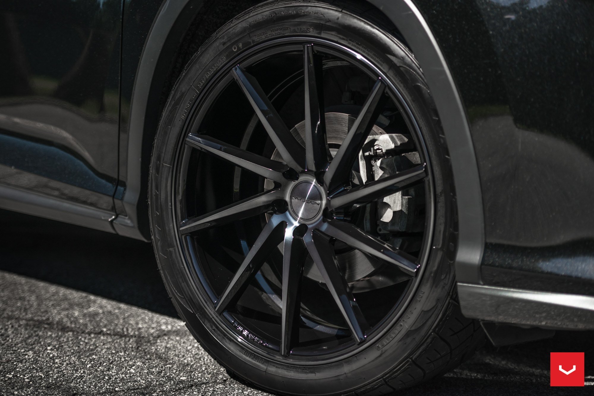 Vossen Wheels on Custom Black Lexus RX - Photo by Vossen