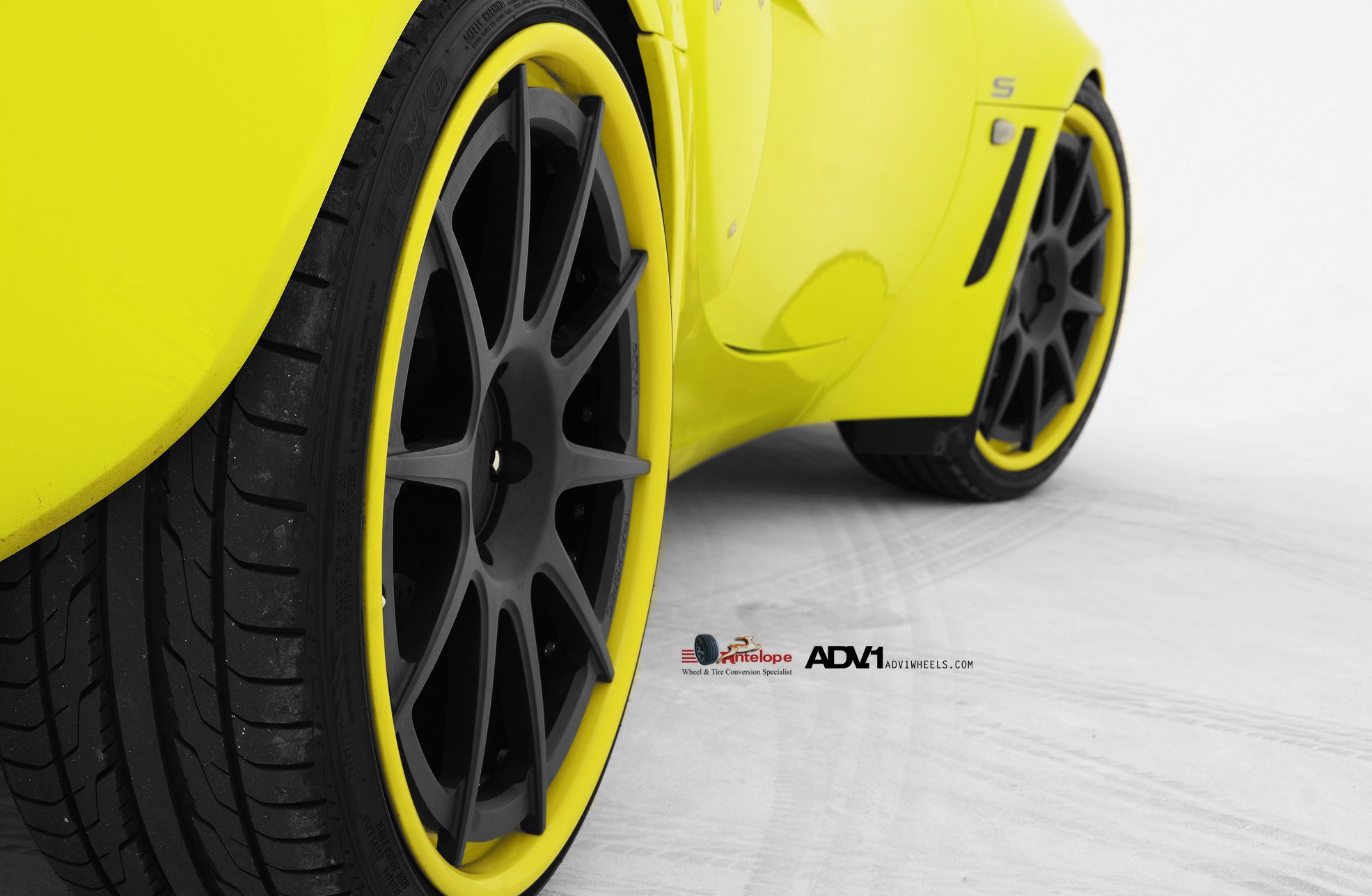 Matte Black ADV1 Wheels on Custom Lotus Exige - Photo by ADV.1