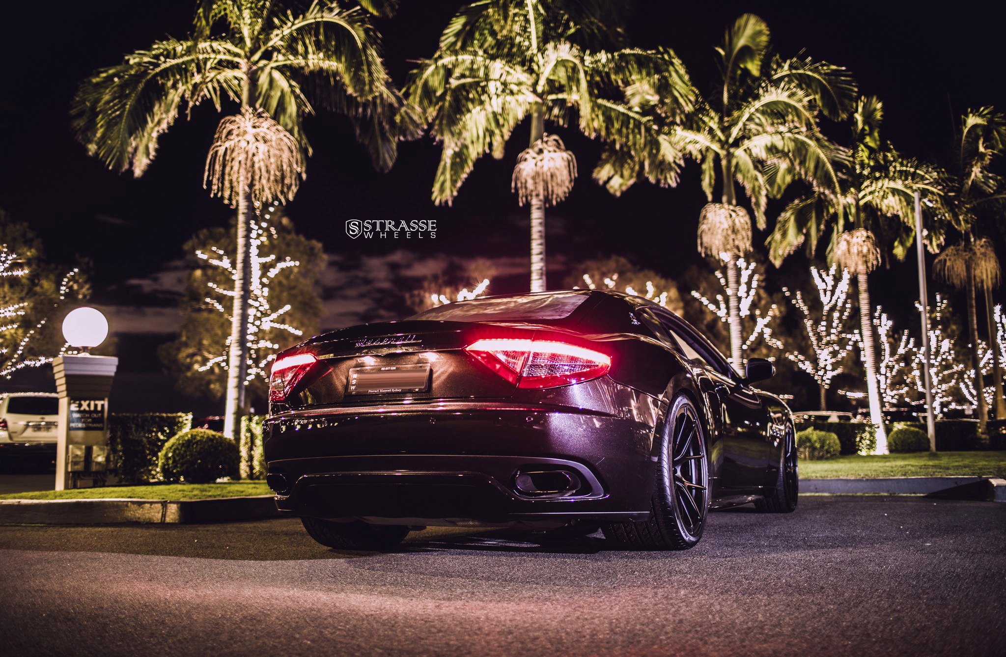 Rear Diffuser with Single Exhaust Tips on Maserati Granturismo - Photo by Strasse Forged