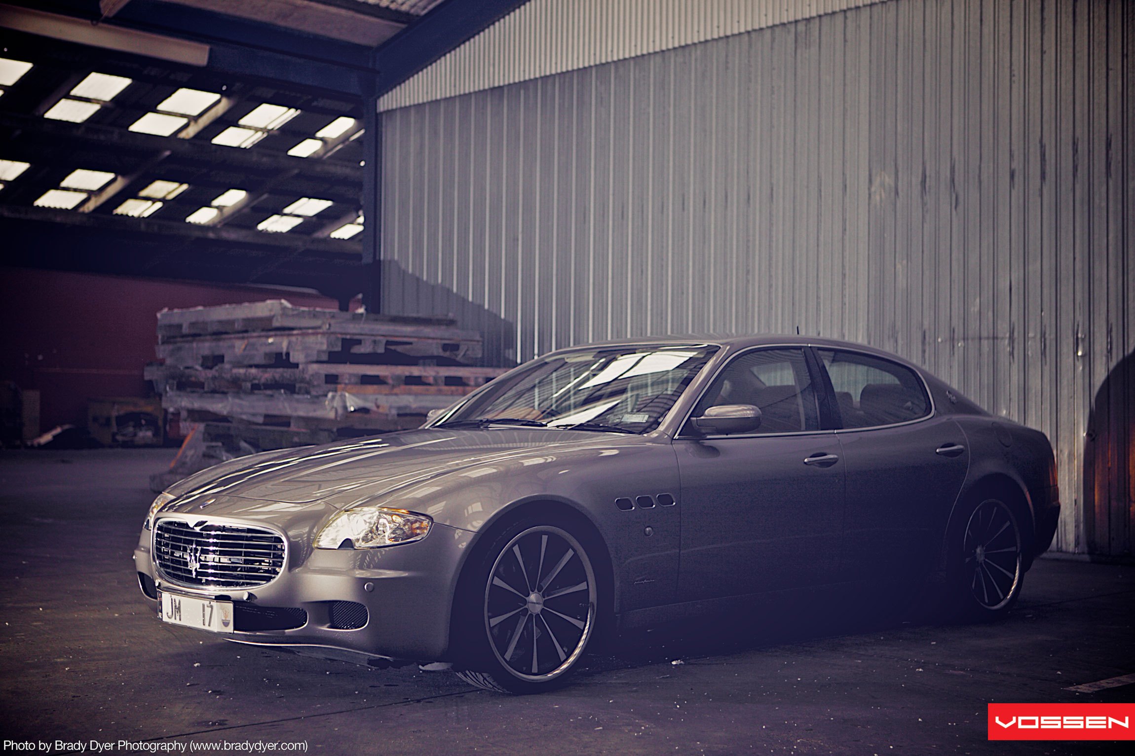 Aftermarket Front Bumper Cover on Maserati Quattroporte - Photo by Vossen