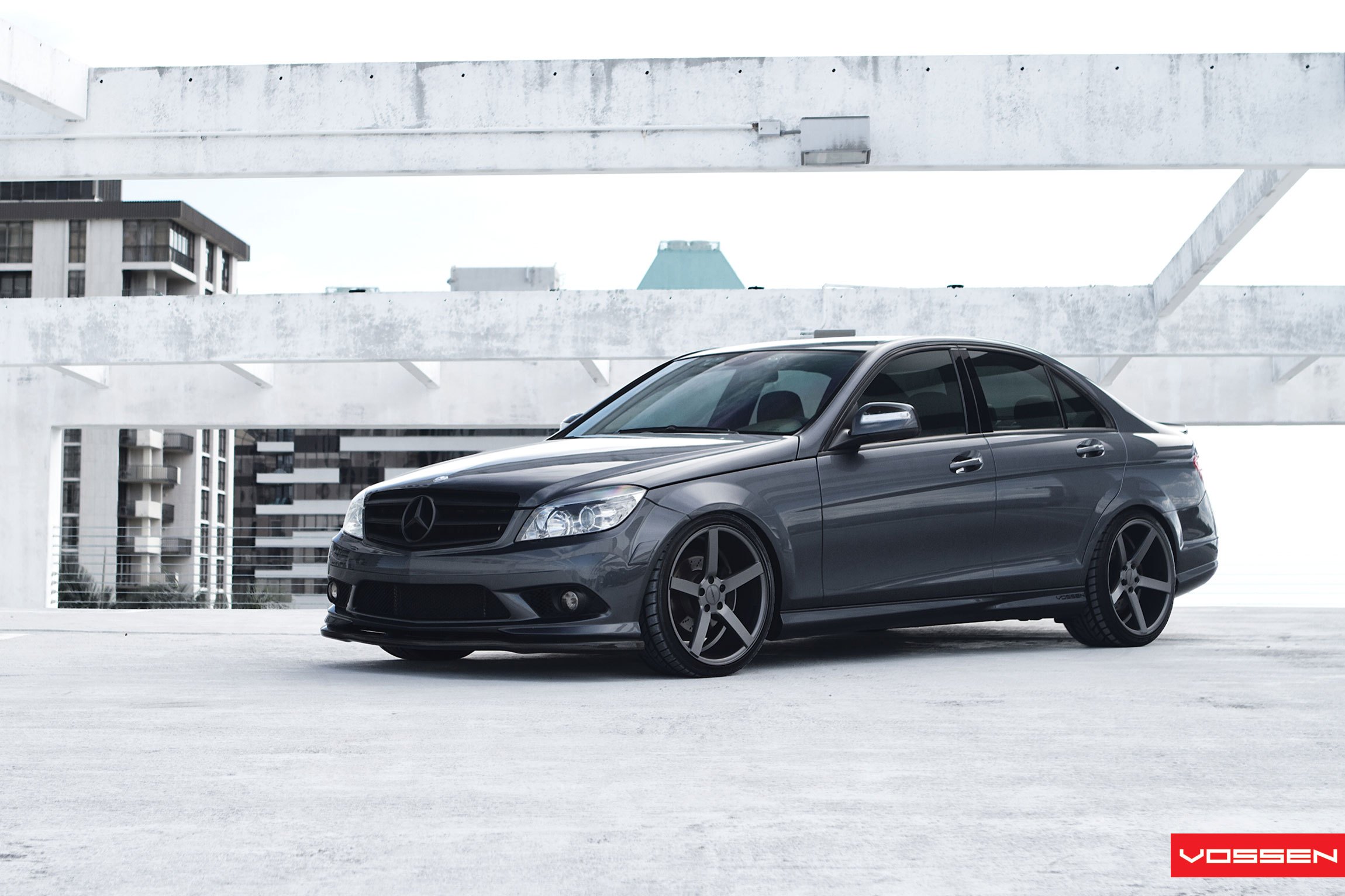Black Is The New Black Mercedes C Class Amg Fitted With Vossen Rims Carid Com Gallery