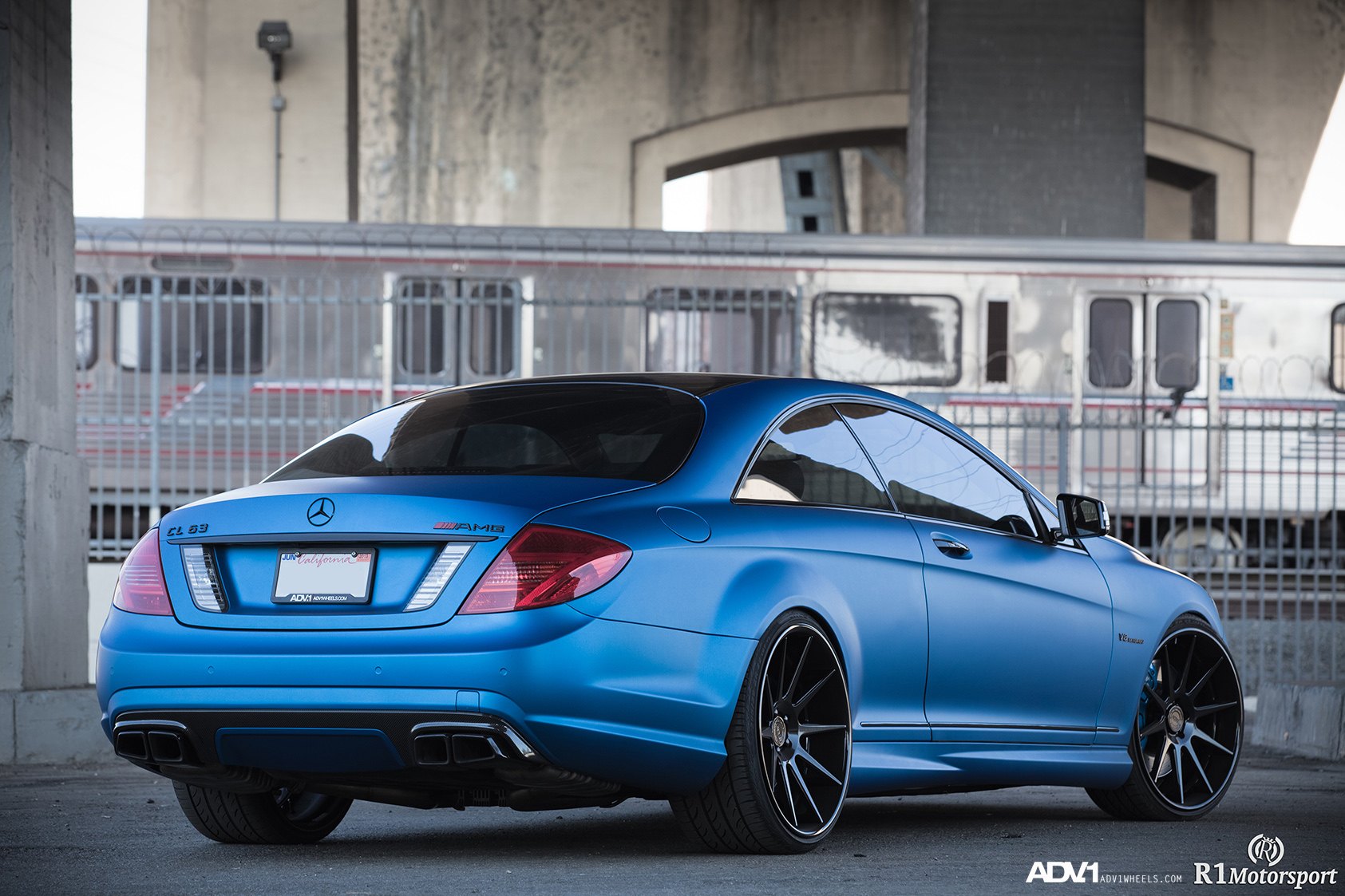 Black and Blue Mercedes CL63 AMG - Photo by ADV.1