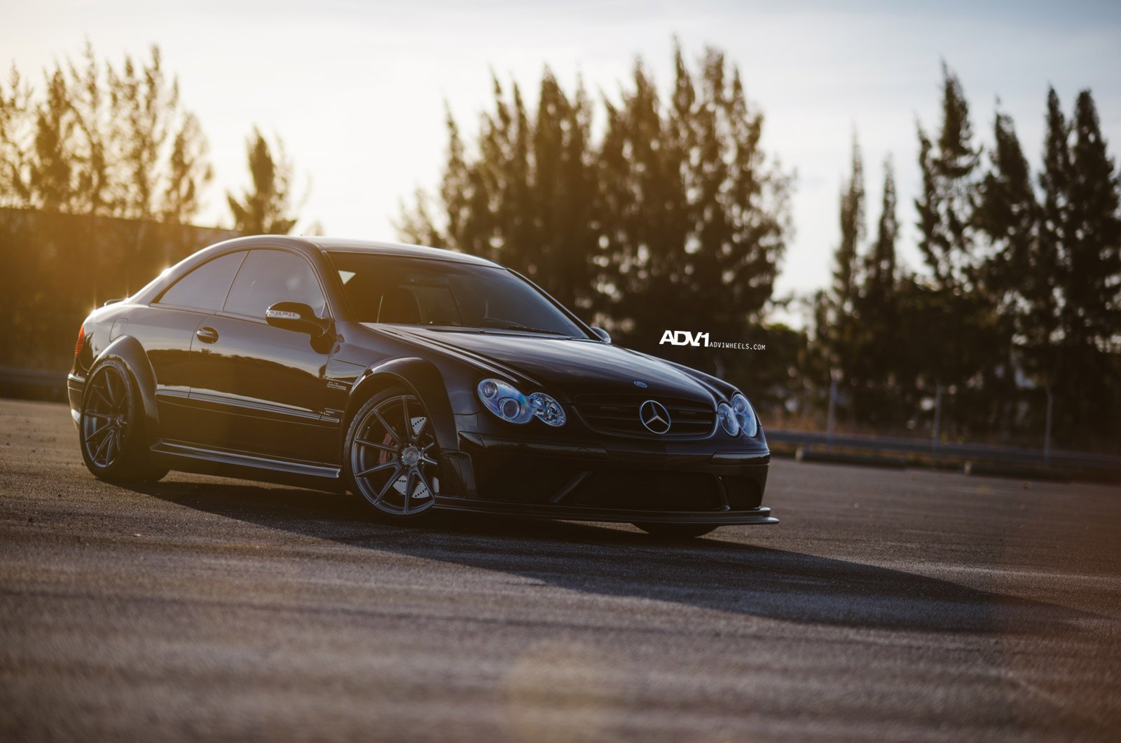 ADV1 Rims Enhance Black Mercedes CLK AMG - Photo by ADV.1