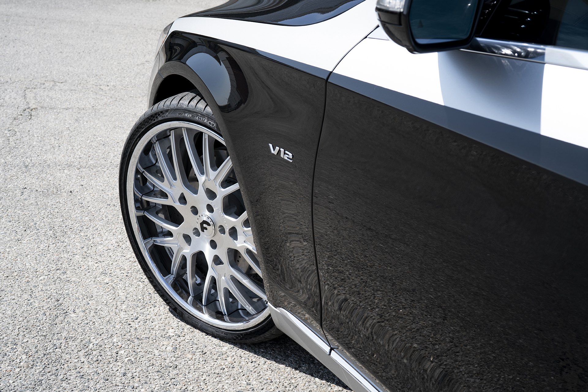 Michelin Tires on Custom Silver Mercedes S Class - Photo by Forgiato