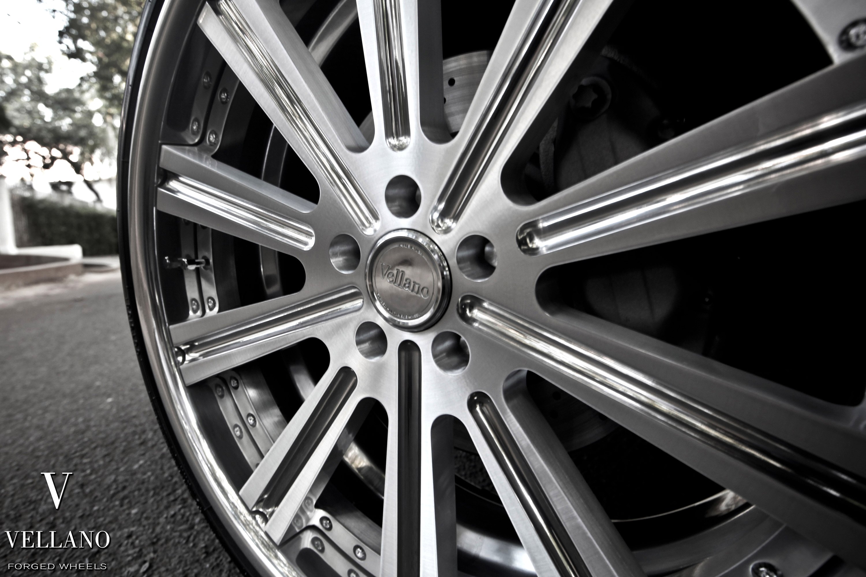 Chrome Forged Vellano Rims on Black Mercedes S-Class - Photo by Vellano
