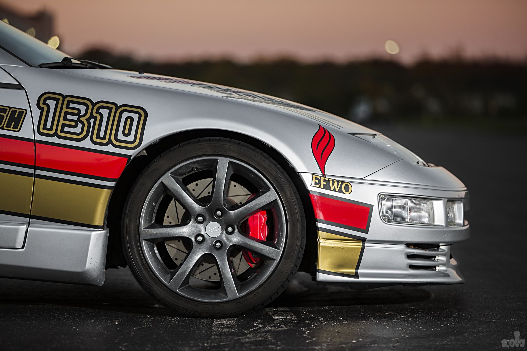 Gray Debadged Nissan 300ZX with Custom Front Bumper - Photo by dan kinzie