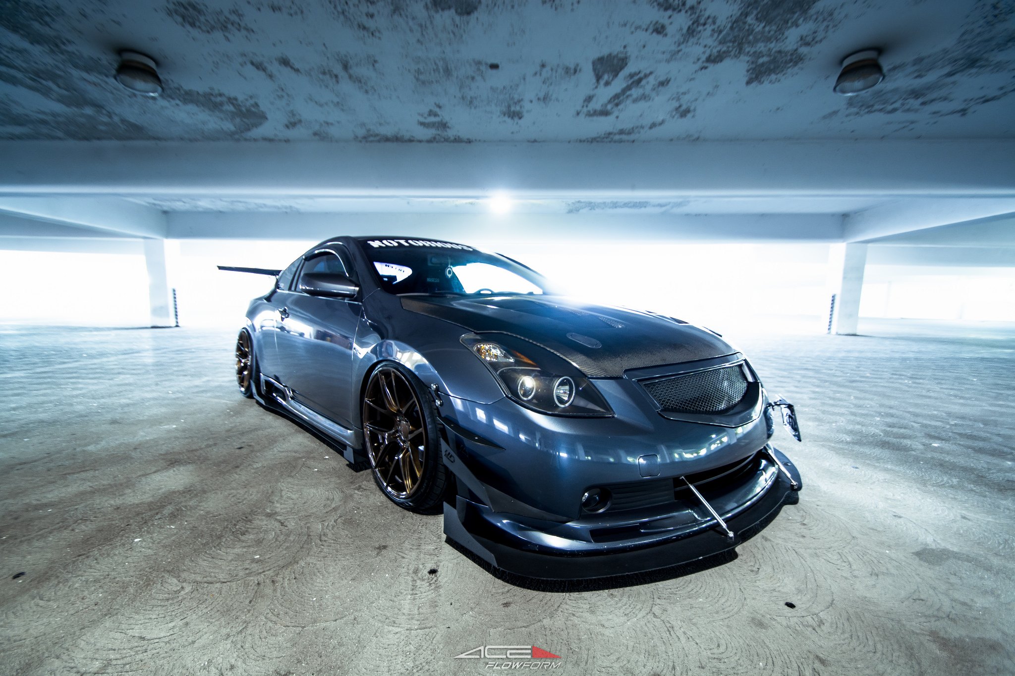 Modified Nissan Altima with Air Suspension and Sport Body Kit - Photo by TSW