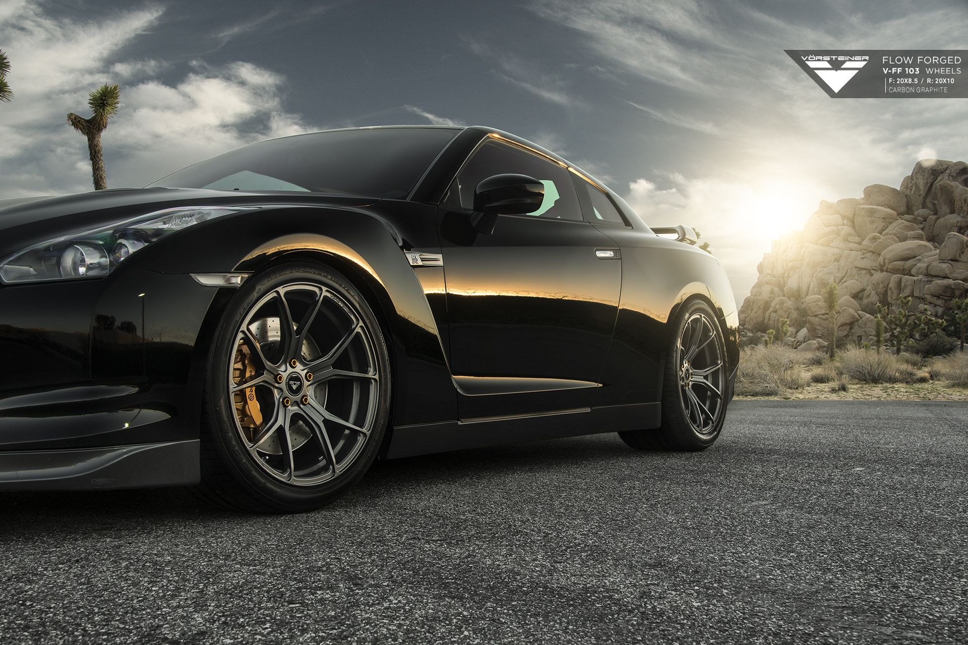 Custom Black Nissan GT-R on Pirelli Tires - Photo by Vorstiner