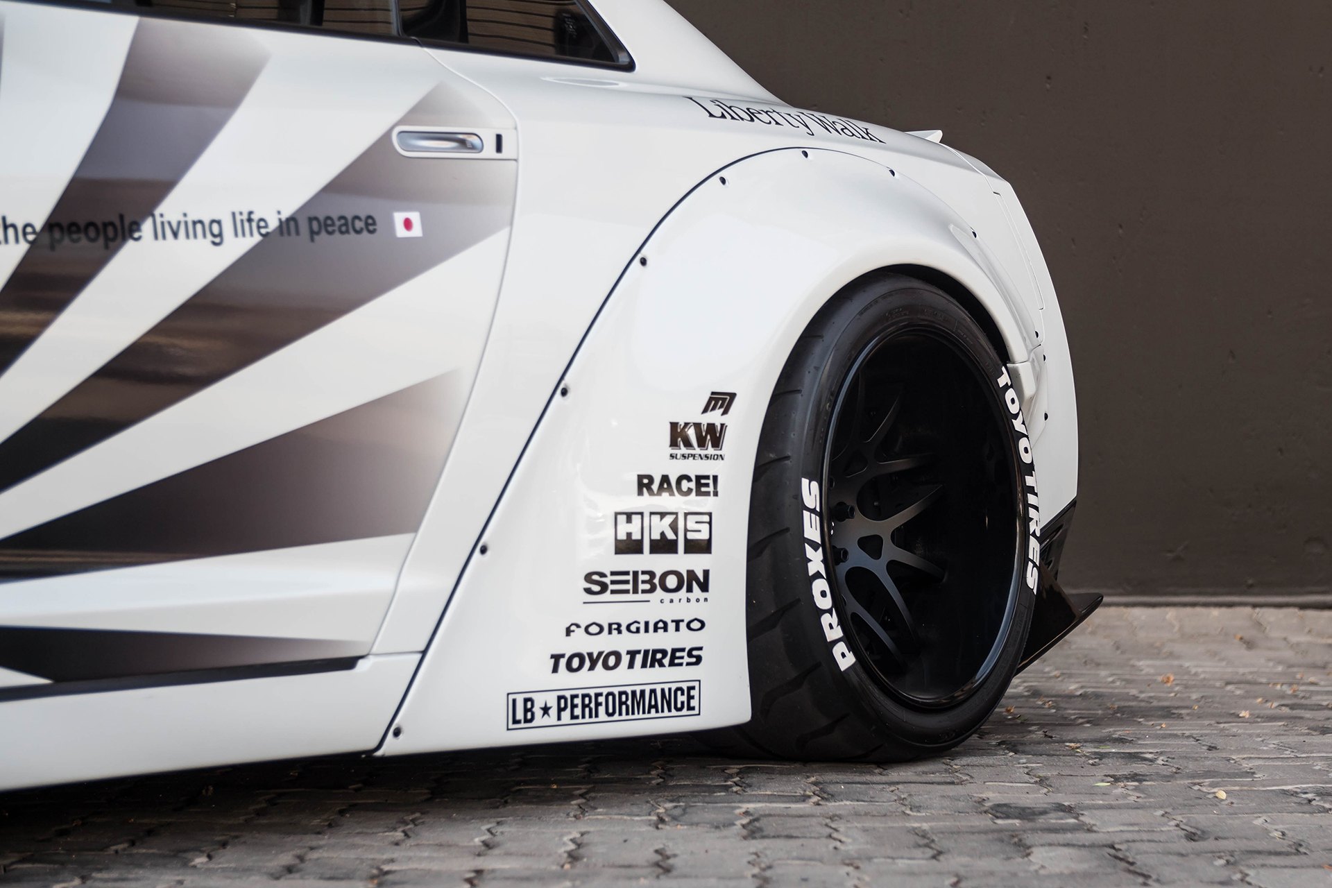 Custom Forgiato Wheels on White Debadged Nissan GT-R - Photo by Forgiato