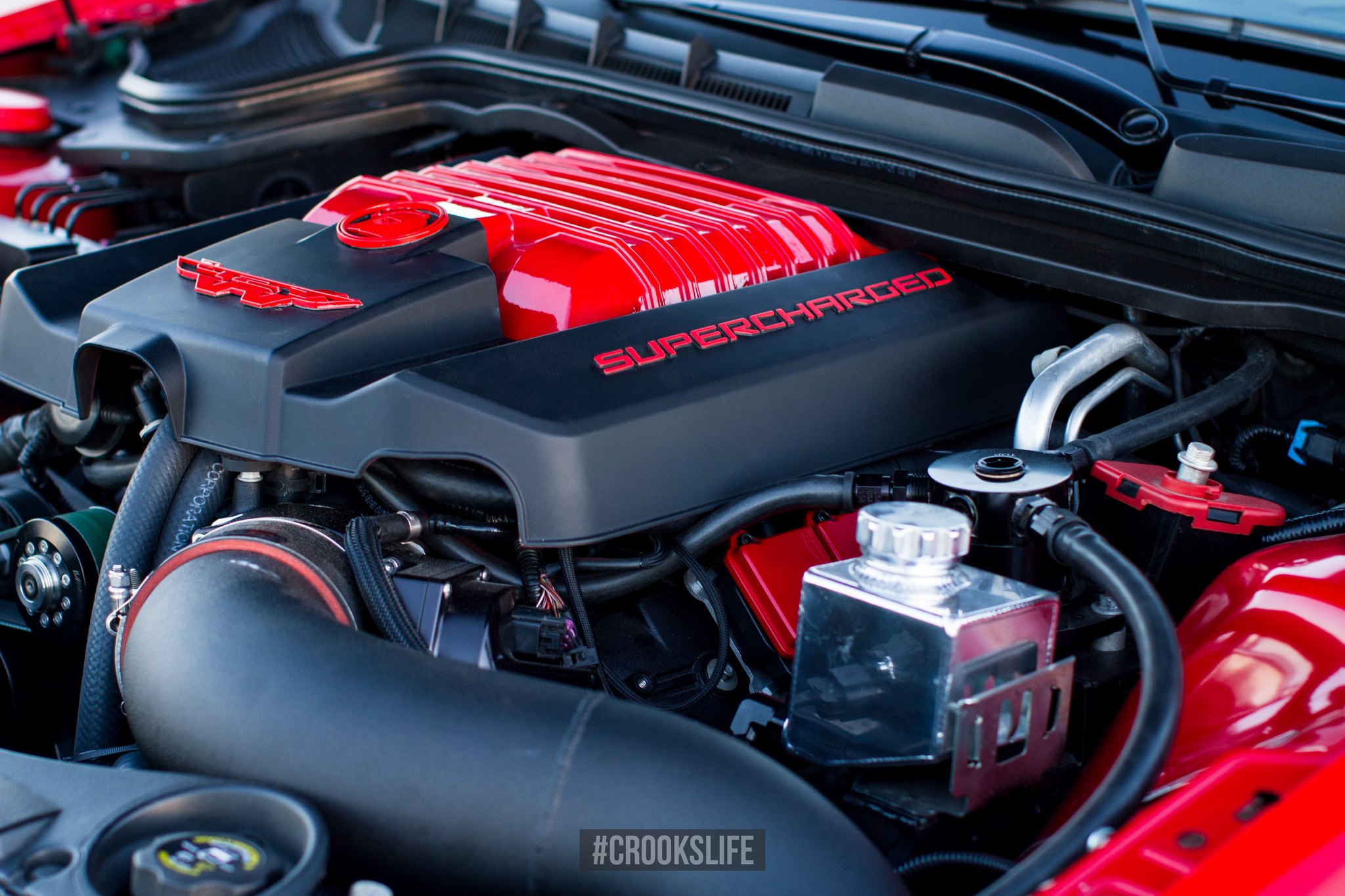 Supercharged Engine in Pontiac G8 - Photo by Jimmy Crook
