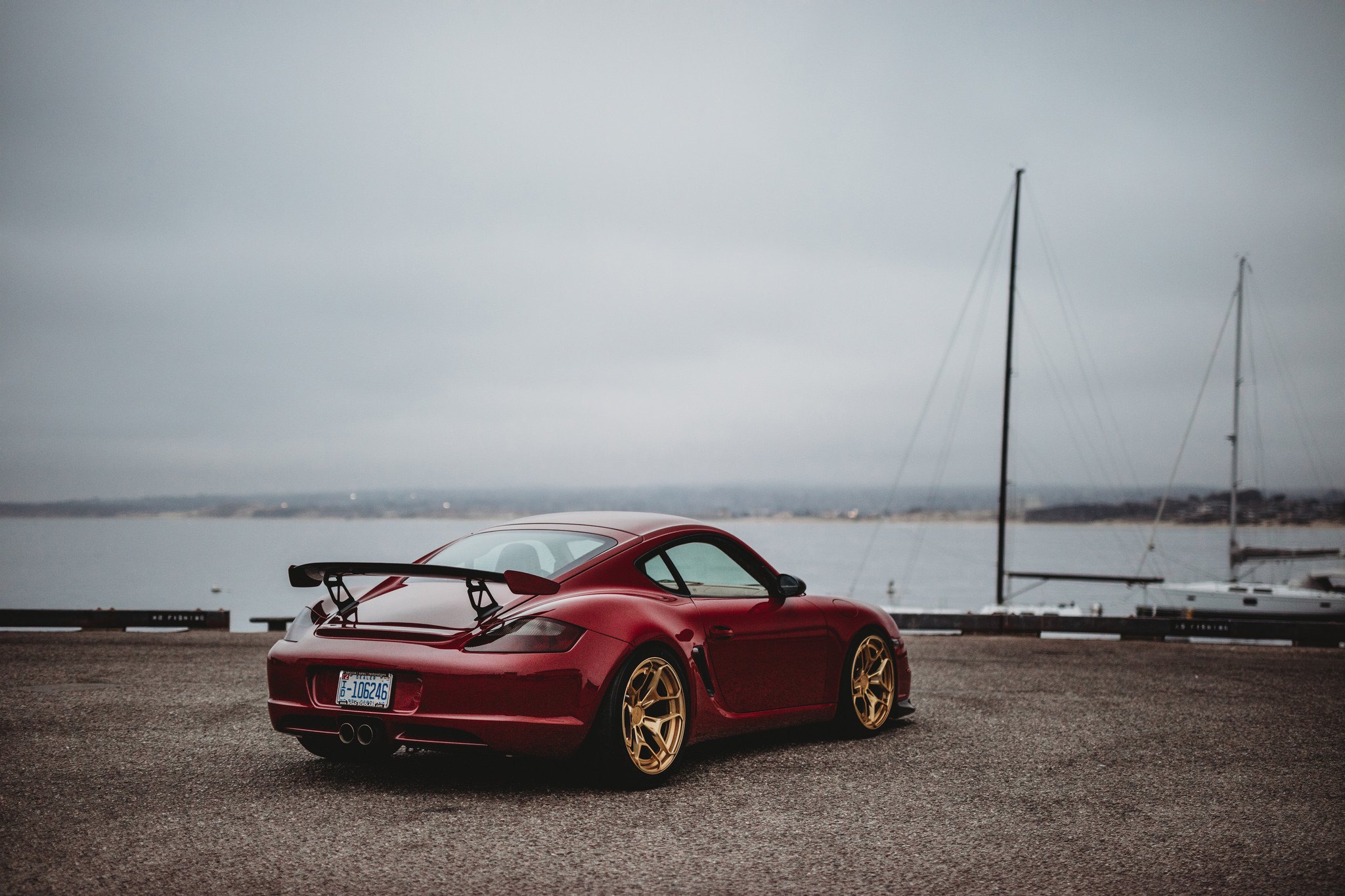 Red Porsche 911 with Aftermarket Rear Bumper - Photo by Rotiform