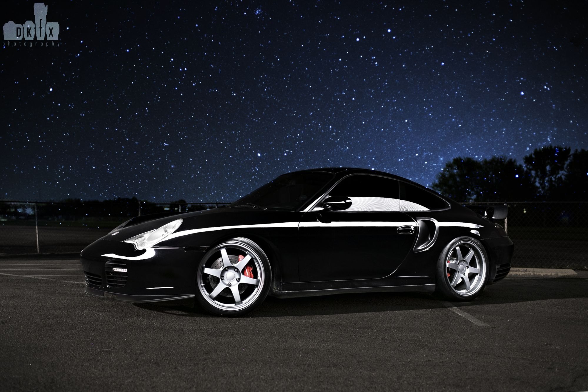 Aftermarket Front Bumper on Black Porsche 911 - Photo by dan kinzie