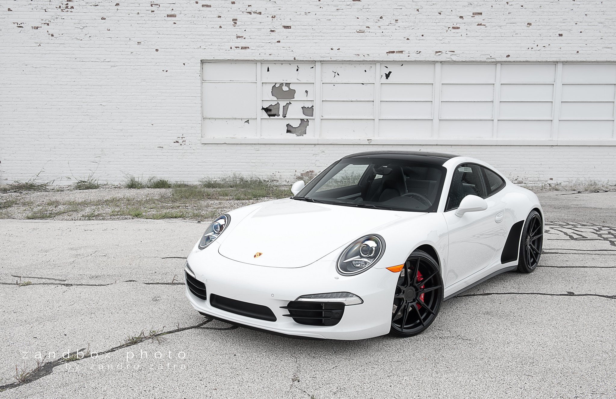 Stunning White Porsche 911 Carrera 4S With Black Rims —  Gallery