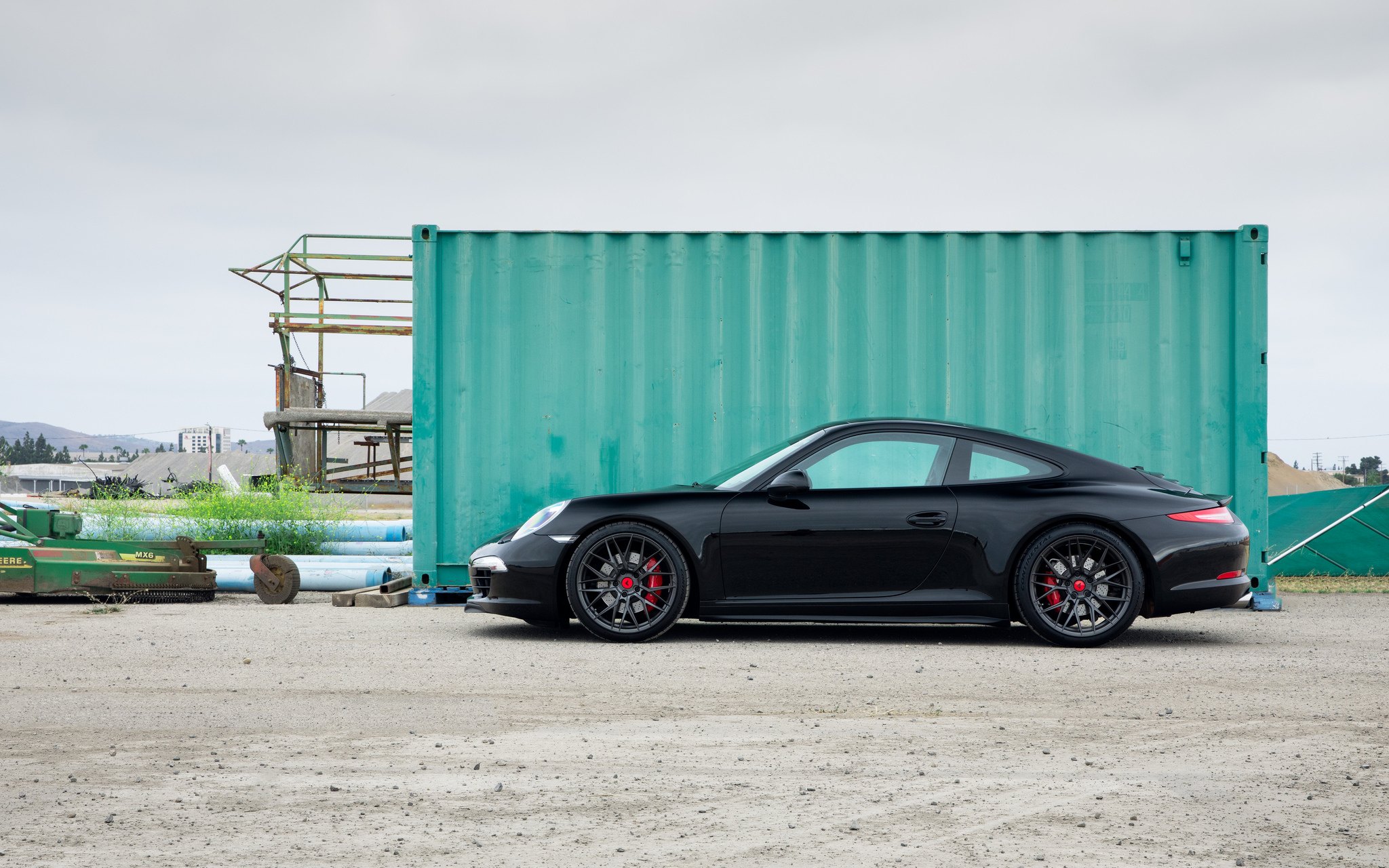 Custom Black Porsche 911 Side Skirts - Photo by vorsteiner