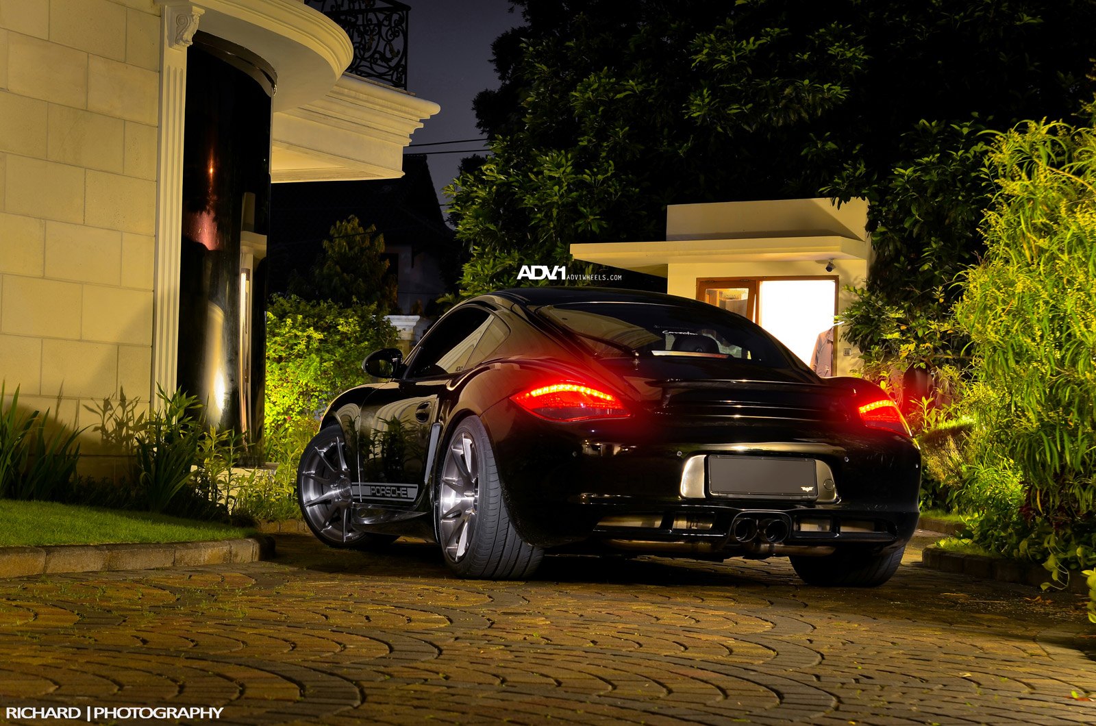 Red LED Taillights on Black Porsche Boxster - Photo by ADV.1