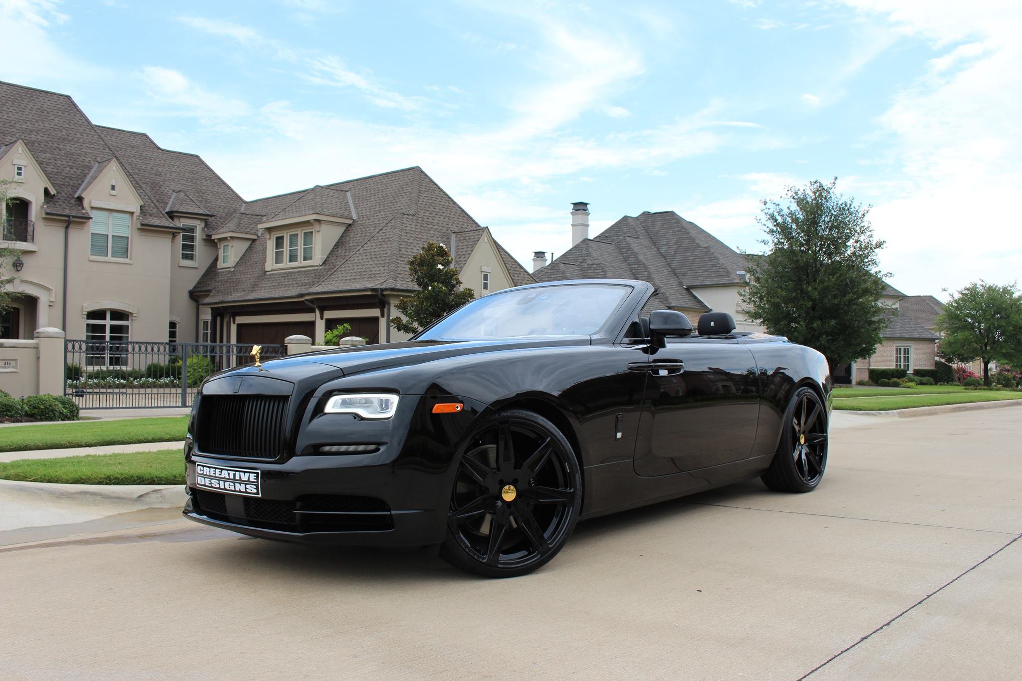 Convertible Rolls Royce Wraith with Blacked Out Grille - Photo by Forgiato