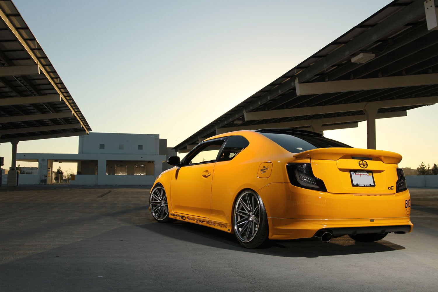 Scion tC With Bumper Lip and Side Skirts - Photo by Concept ONE
