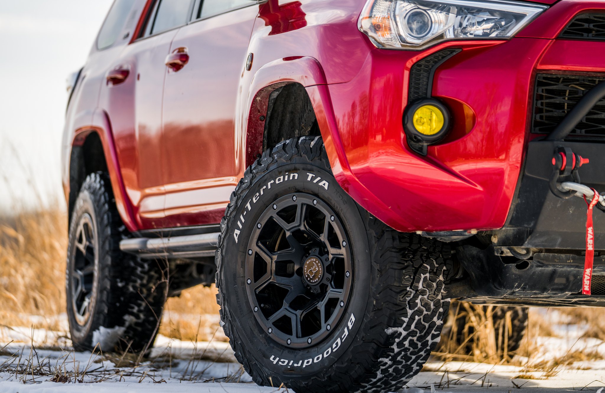 Red Toyota 4Runner with Black Rhino Wheels - Photo by Black Rhino