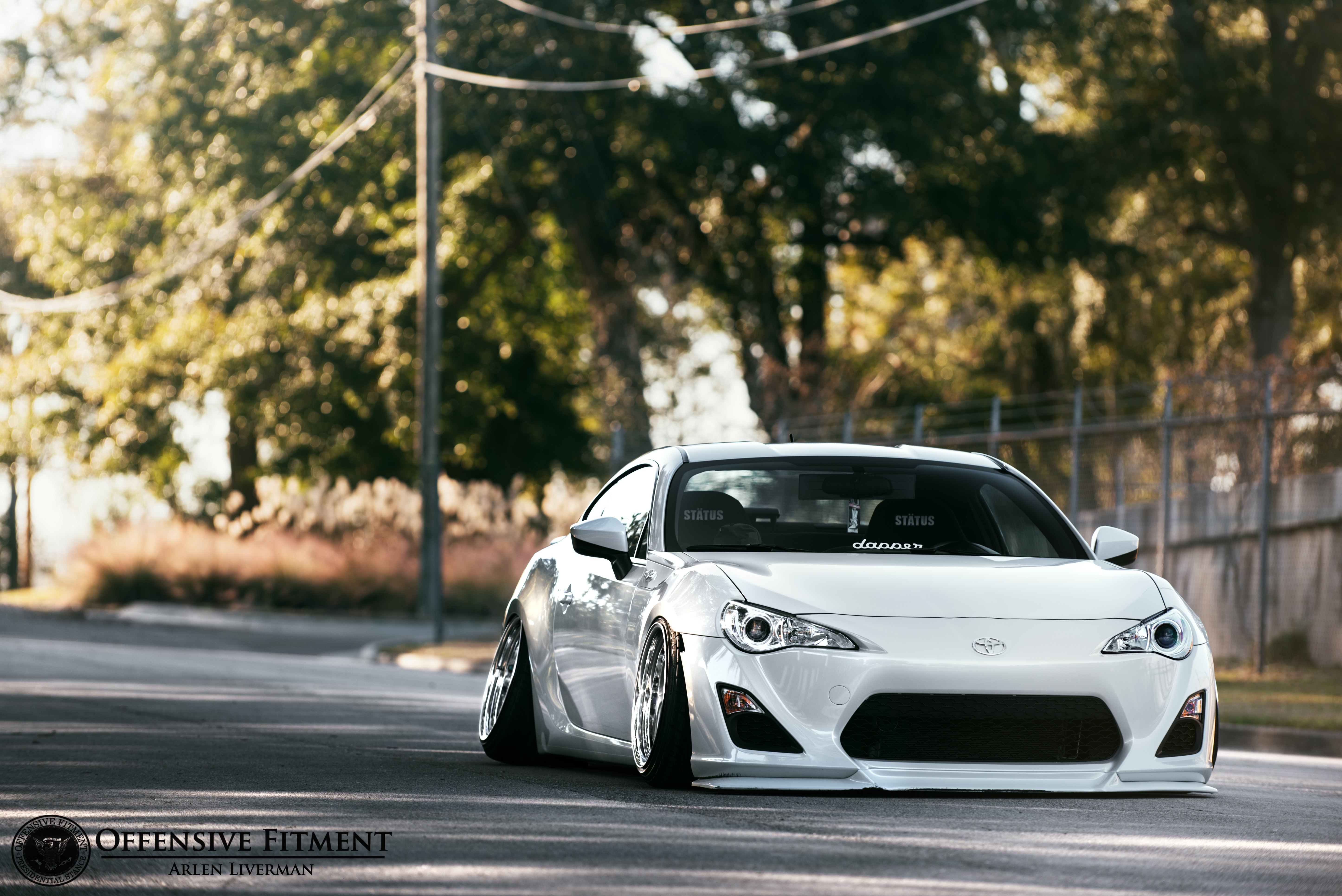 White Stanced Toyota 86 Taken to Another Level with Custom Parts