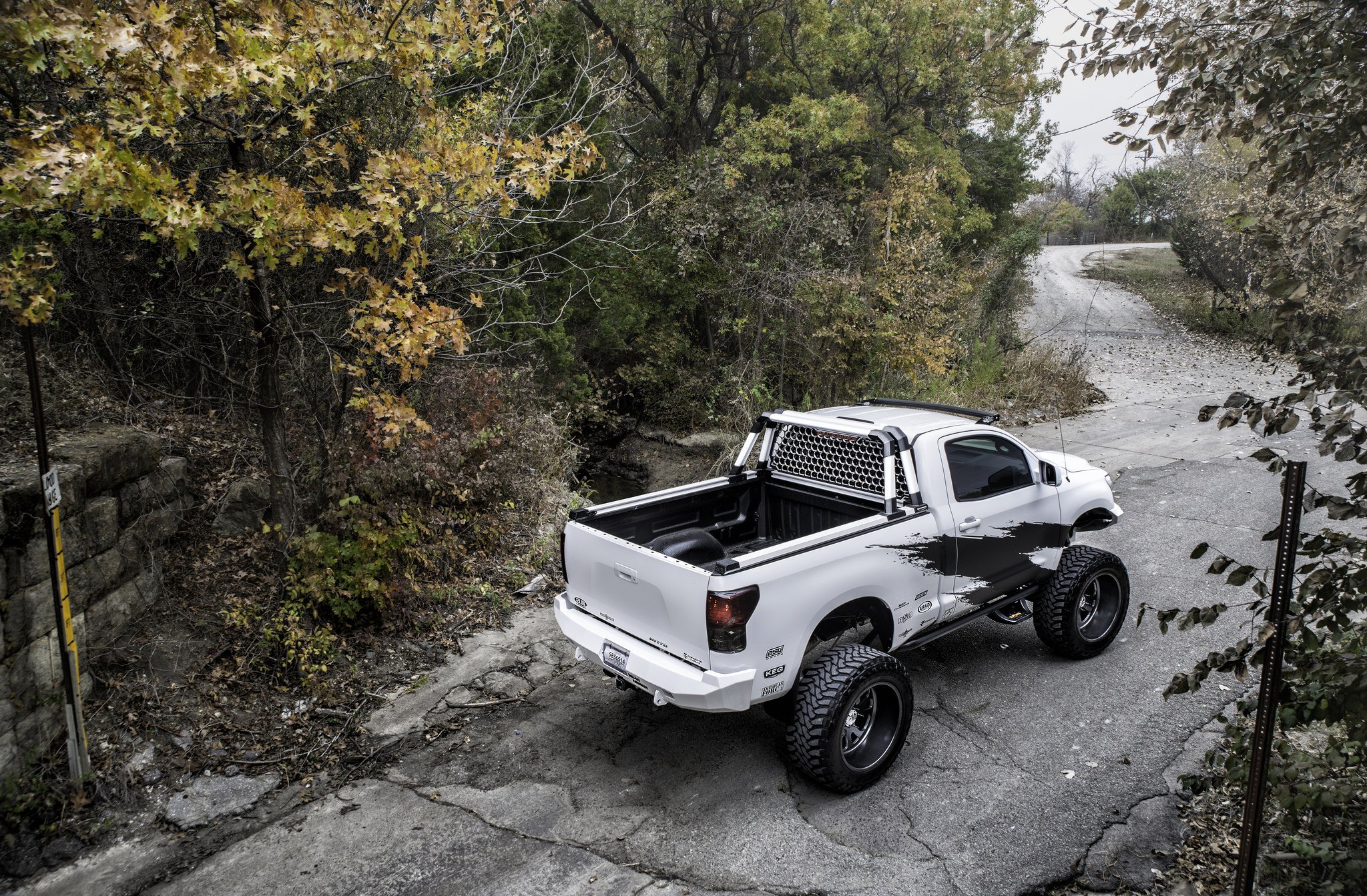 Lifted Toyota Tundra on 40 Inch Off-road Wheels - Photo by American Force