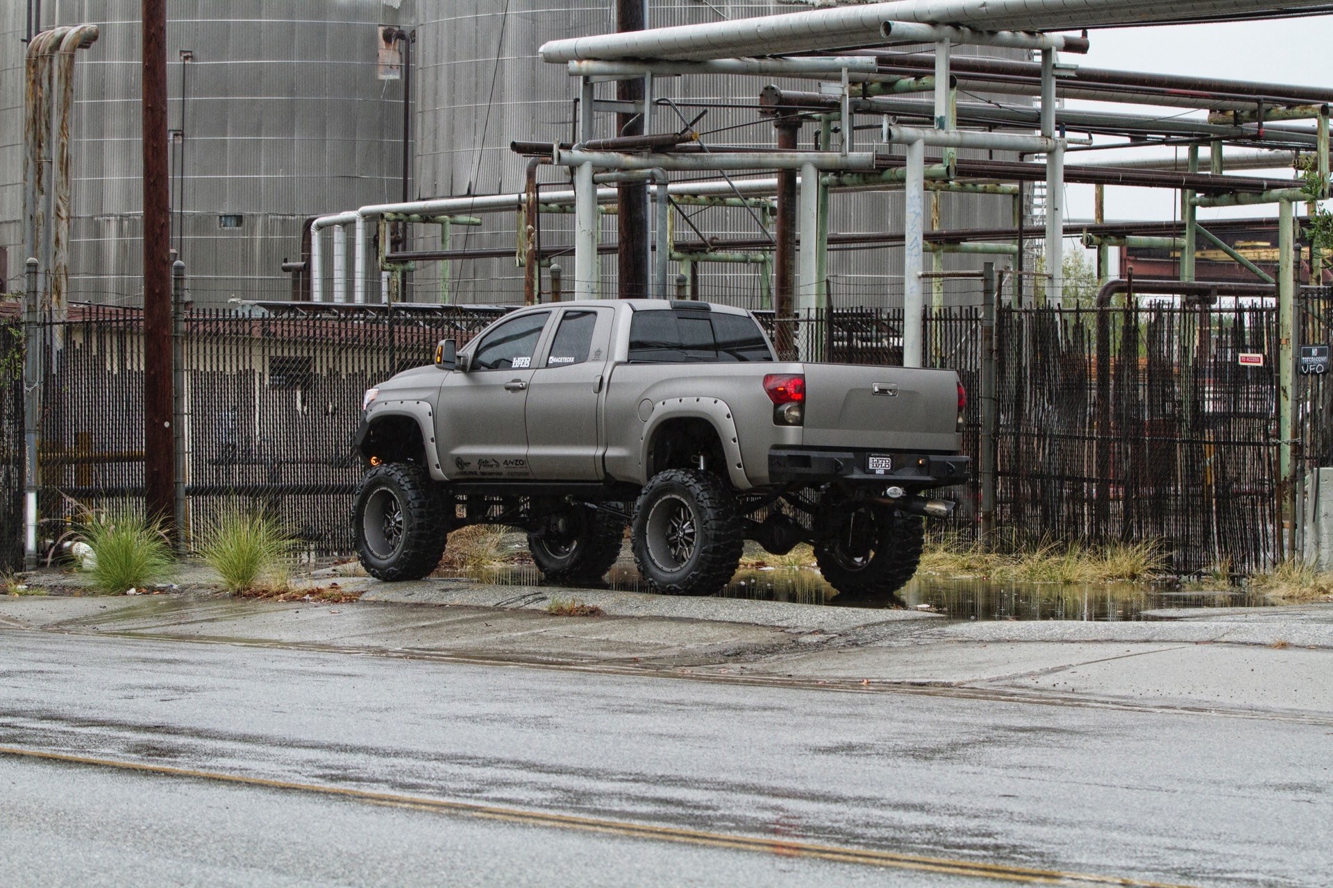 Lifted Tundra With Custom Painted Fender Flares - Photo by Fuel Off-Road