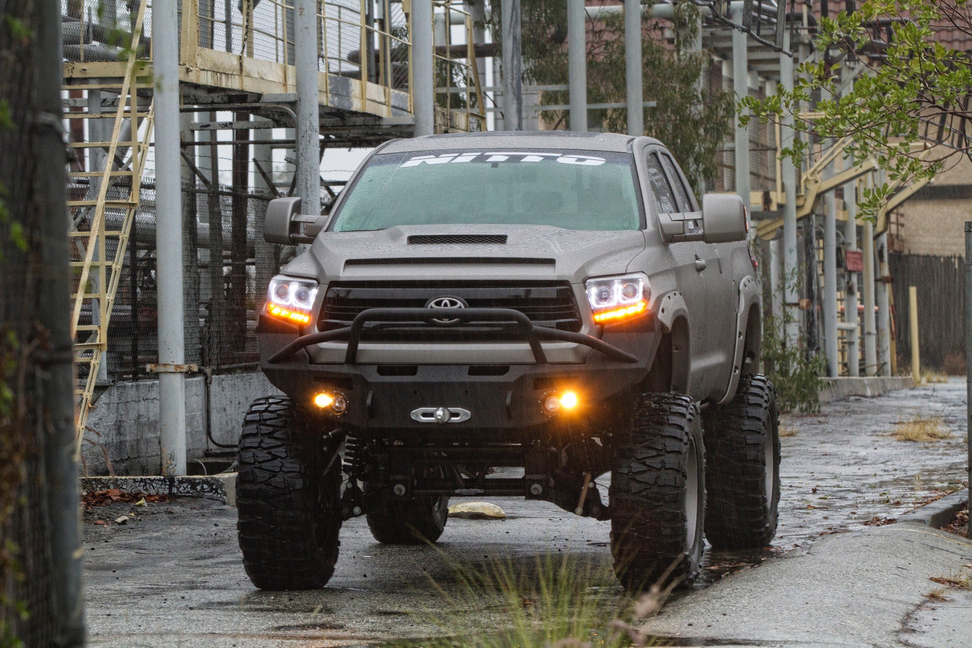 Toyota Tundra Ram Air Hood on Tundra - Photo by Fuel Off-Road