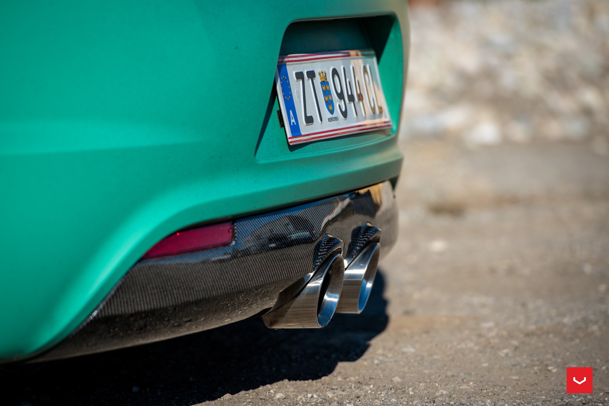 VW Scirocco Carbon Fiber Rear Diffuser - Photo by Vossen