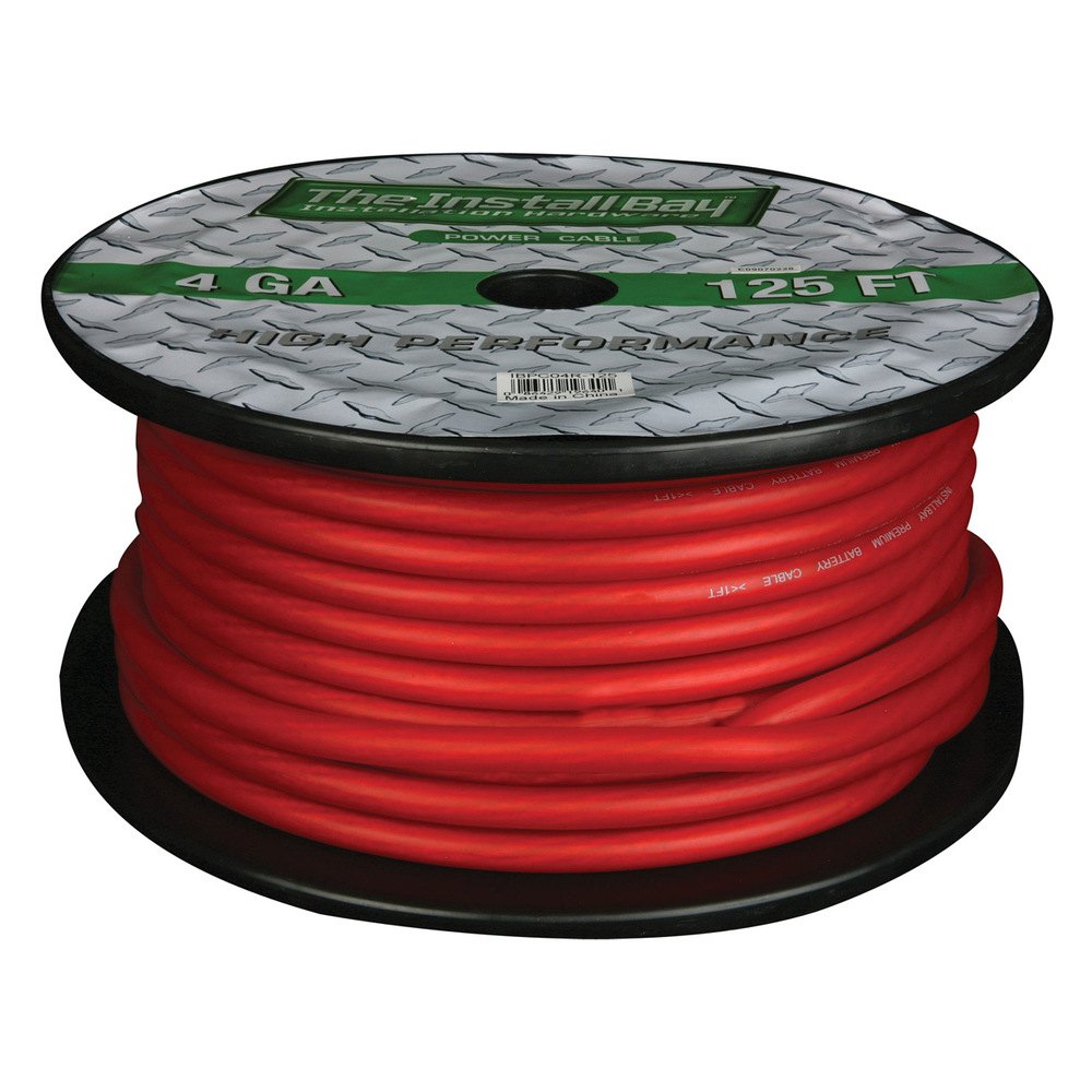 Install Bay® IBPC04R125 4 Gauge 125' Red CCA Value Line Power Cable