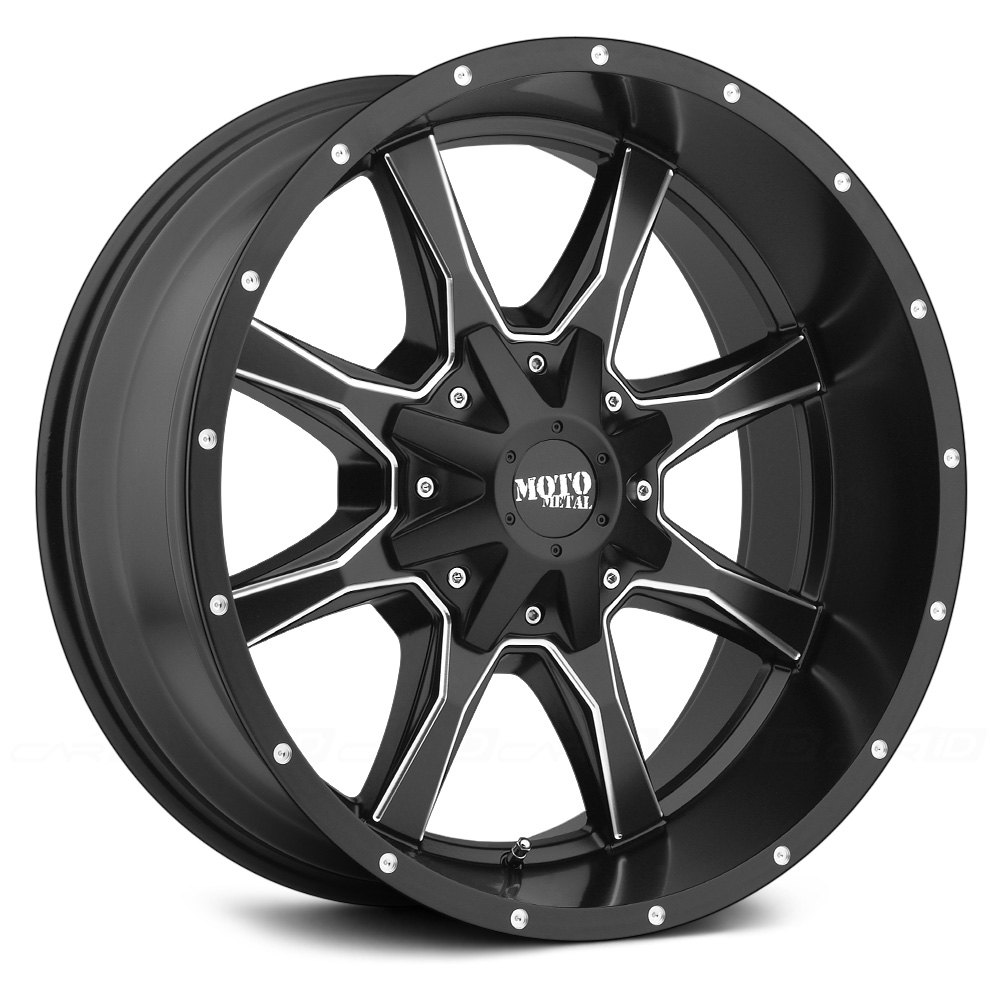 MOTO METAL® MO970 Wheels Satin Gloss Black with Milled