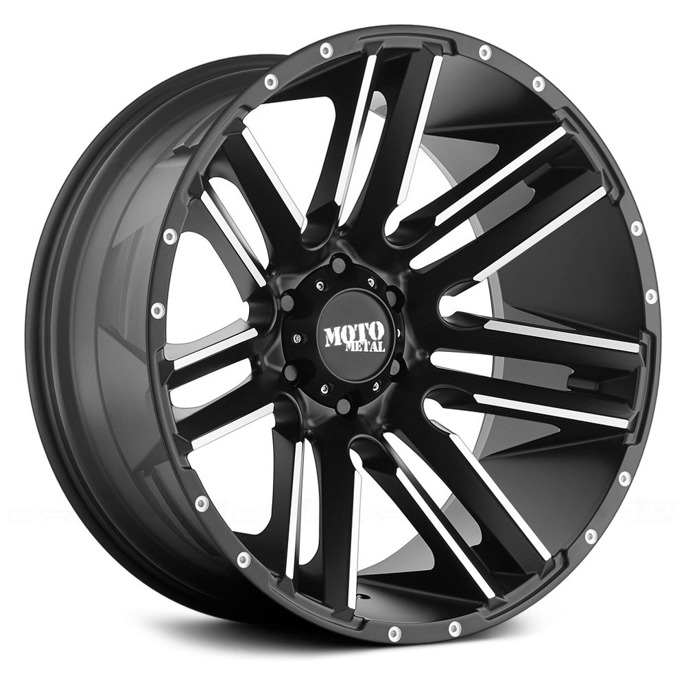 MOTO METAL® MO978 RAZOR Wheels Satin Black with Machined