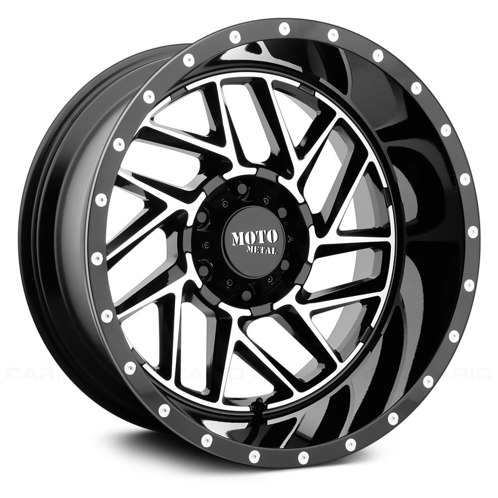 MOTO METAL® MO985 Wheels Gloss Black with Machined Face Rims