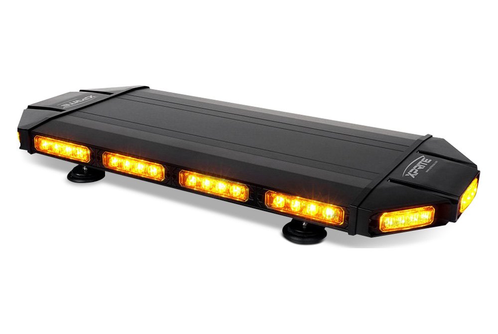 ASPL 21 Emergency Mini LED Light bar Amber/White With Strong Magnet Base,for All 12-24V Emergency Vehicle 38LED 3 Watt Low Profile Roof Mount Strobe Light Bar 