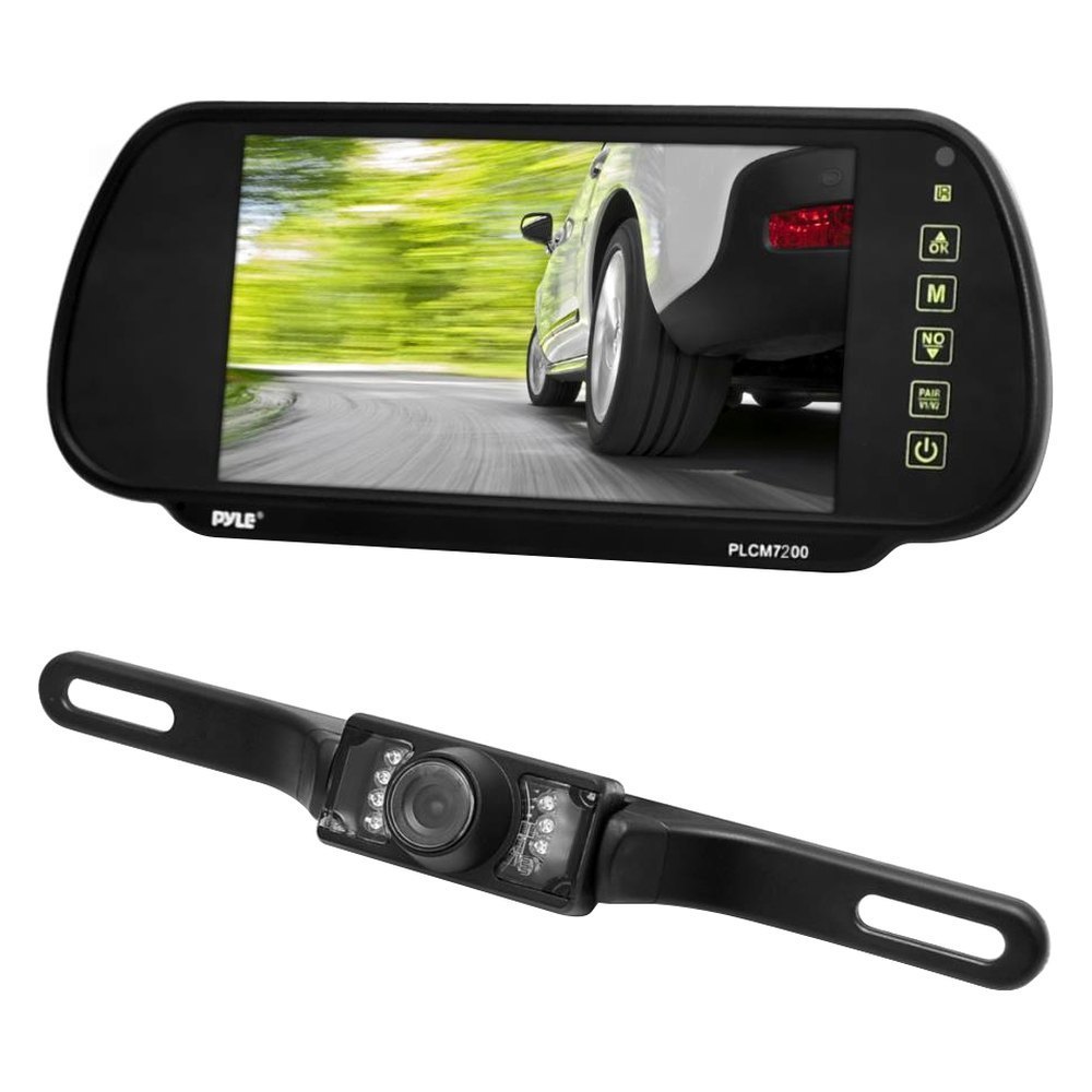 Pyle® PLCM7200  Rear View Mirror with Builtin 7" Monitor and Top