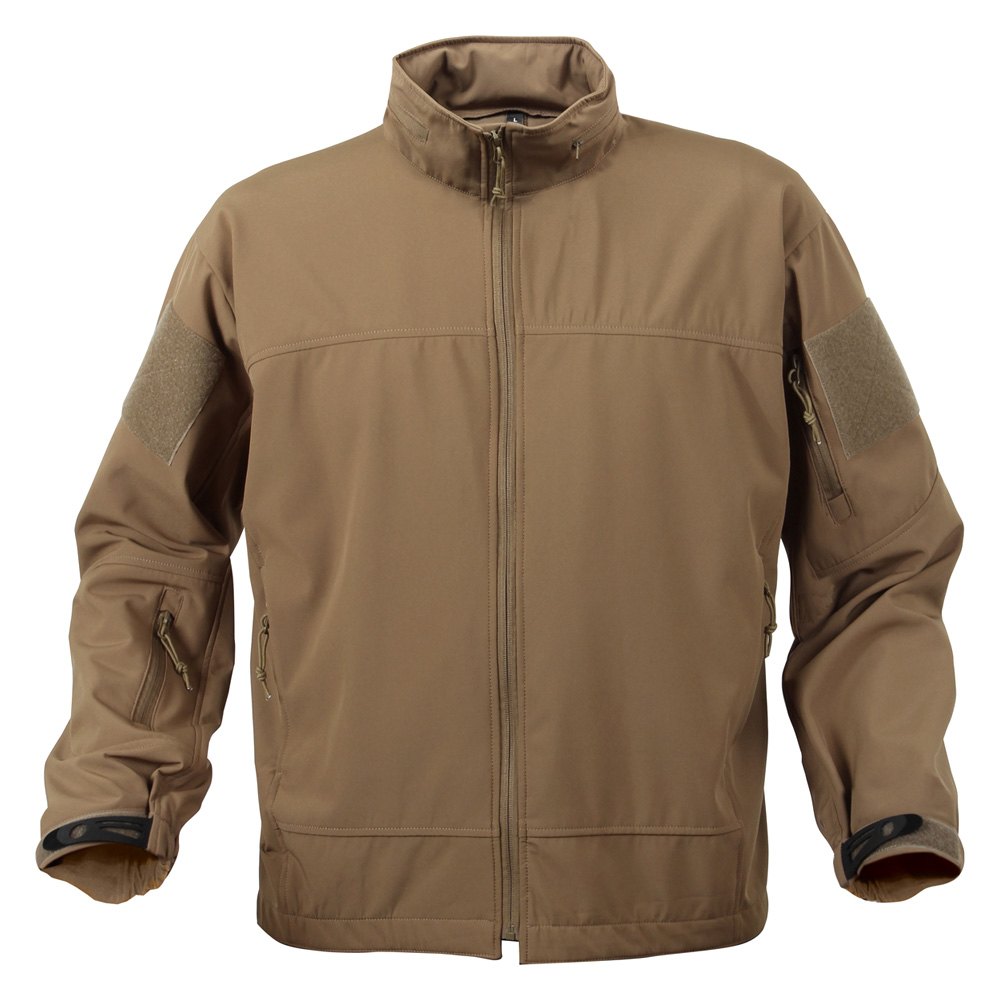 Rothco® 5863 - Coyote Brown Covert Ops Light Weight Soft Shell Jacket, XXL