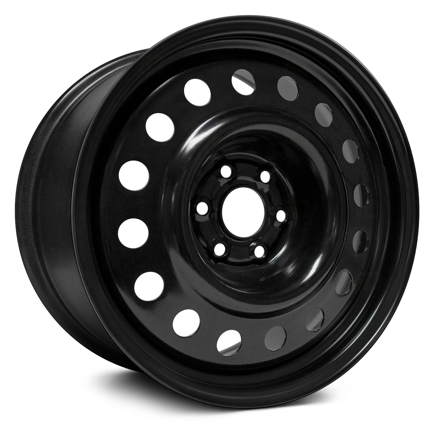 RT® 18" STEEL WHEEL 6 LUG Wheels Black Rims