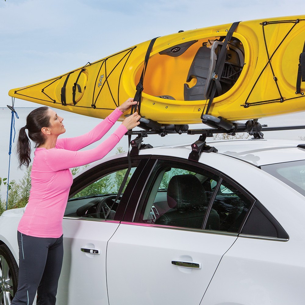 sportrack® - kia sorento 2016 folding j-stacker kayak carrier